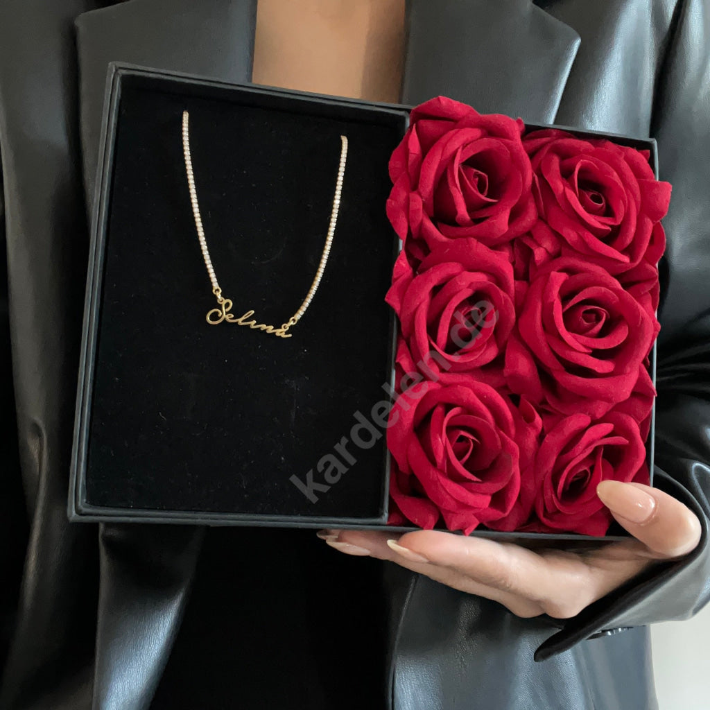 Zirkonia Signatur mit Rosenbox (7032493277229)