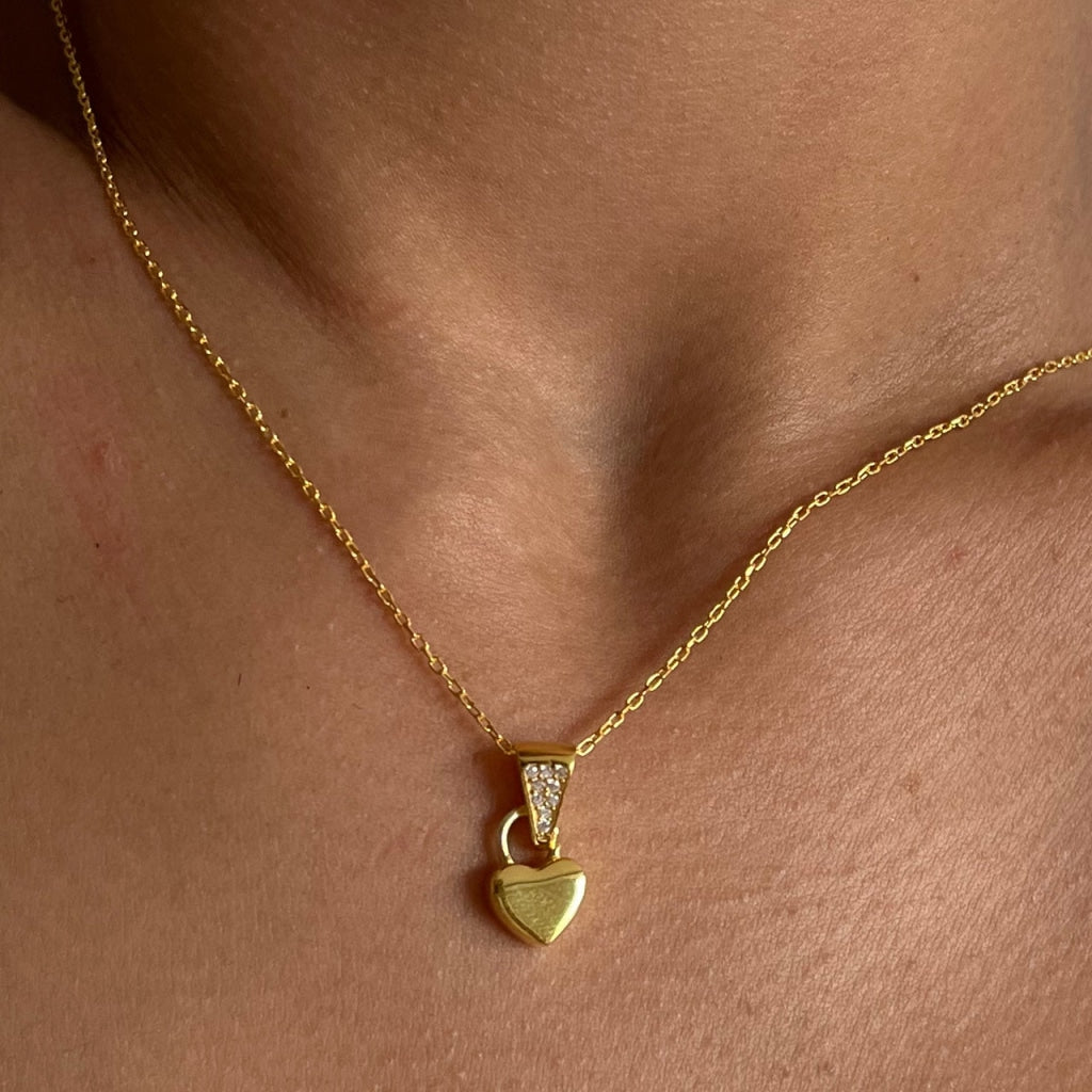 Klein Herz Kette (7165566025773)