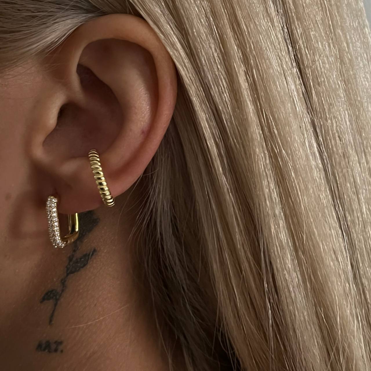 Square Zirkonia Ohrring (6994411126829)