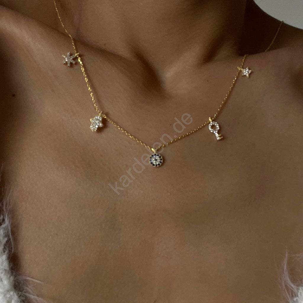 Charm Nazar Kette (7017450831917)