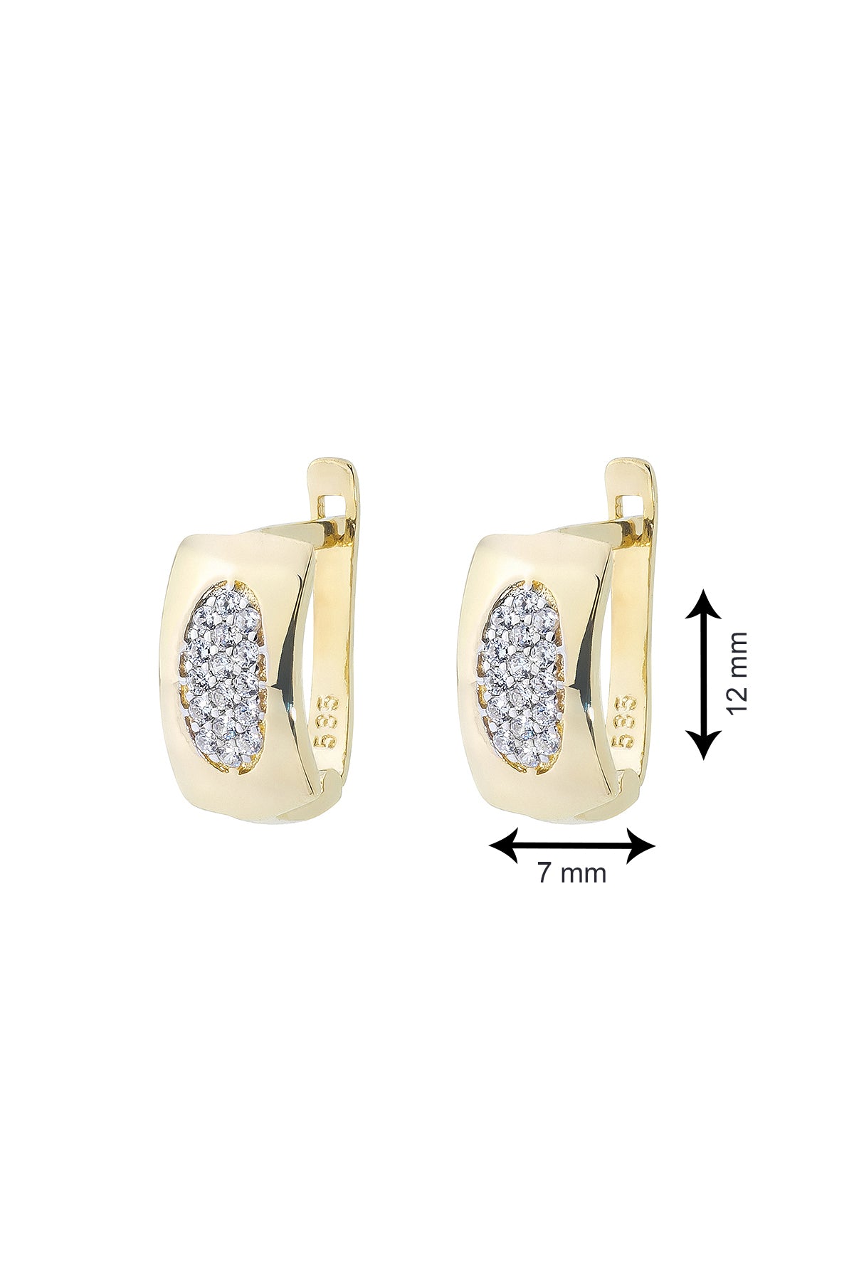 OVALMUSTER OHRRINGE | 14K GOLD