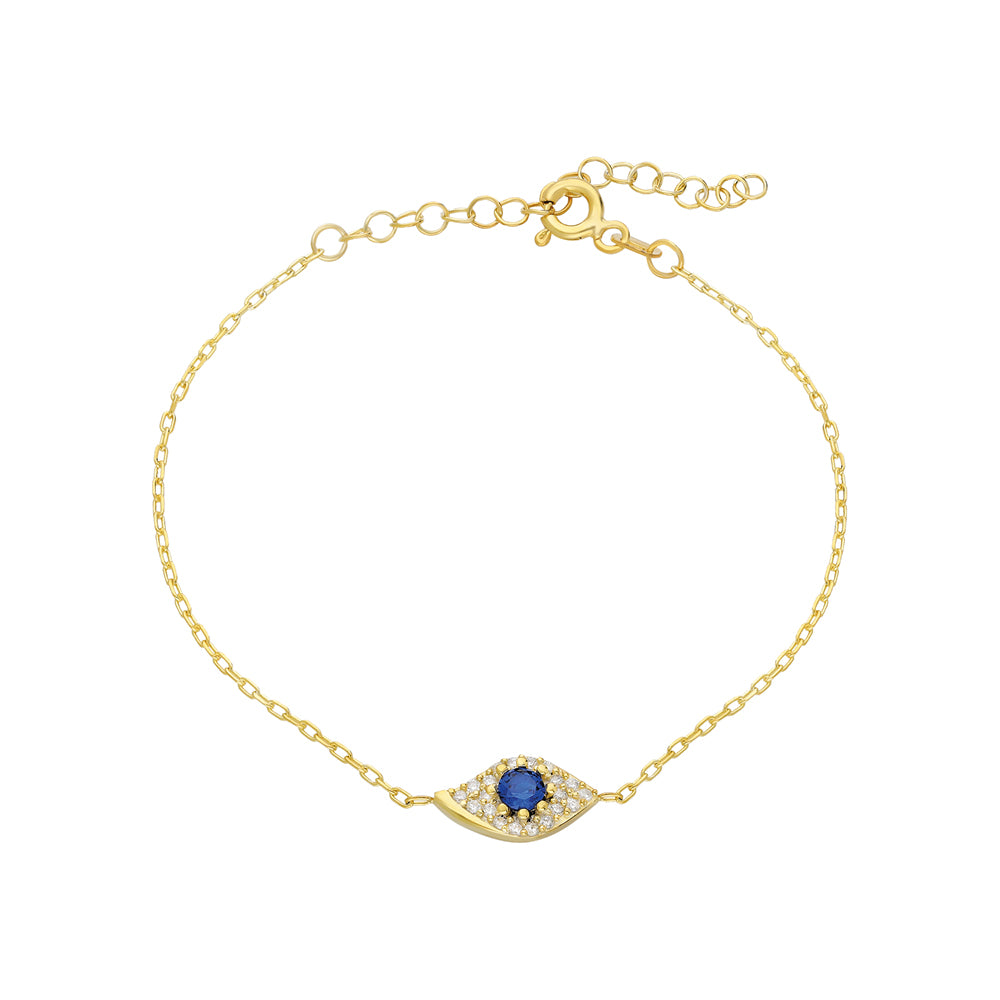 Kardelen BLUE EYE BRACELET - 925 SILBER