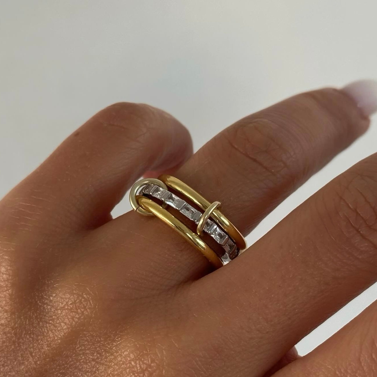 AMOUR BAGUETTE RING | 925 SILBER