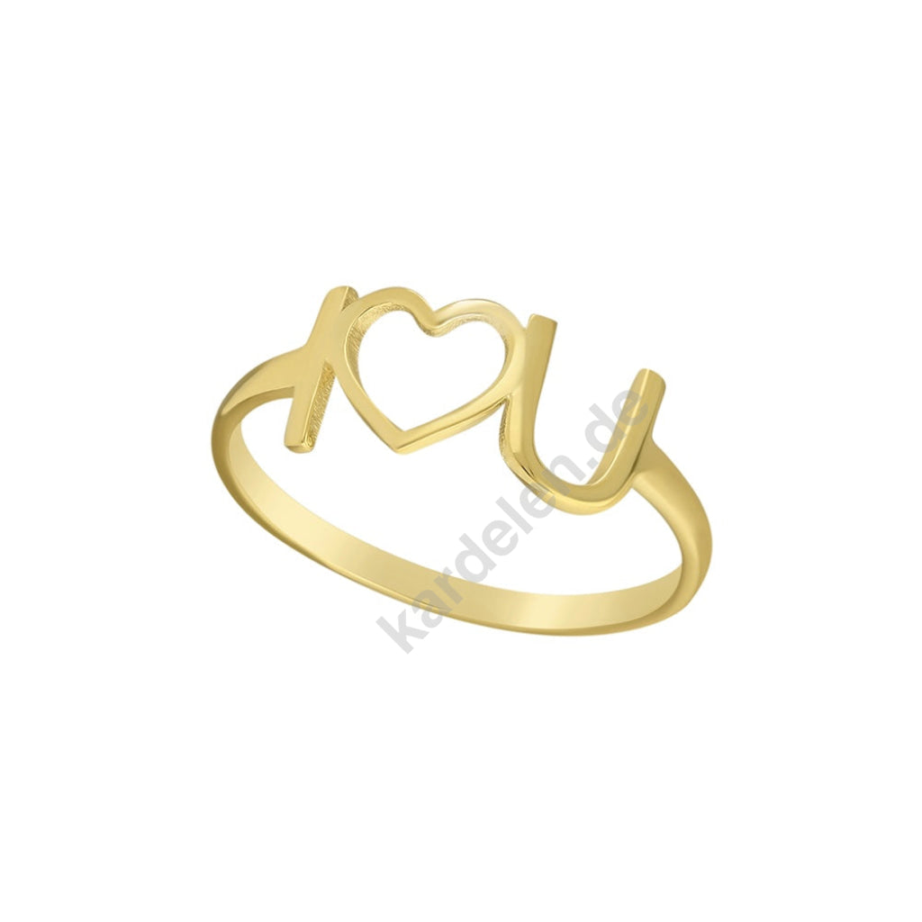 Lovely Initialien Ring (8748553634135)