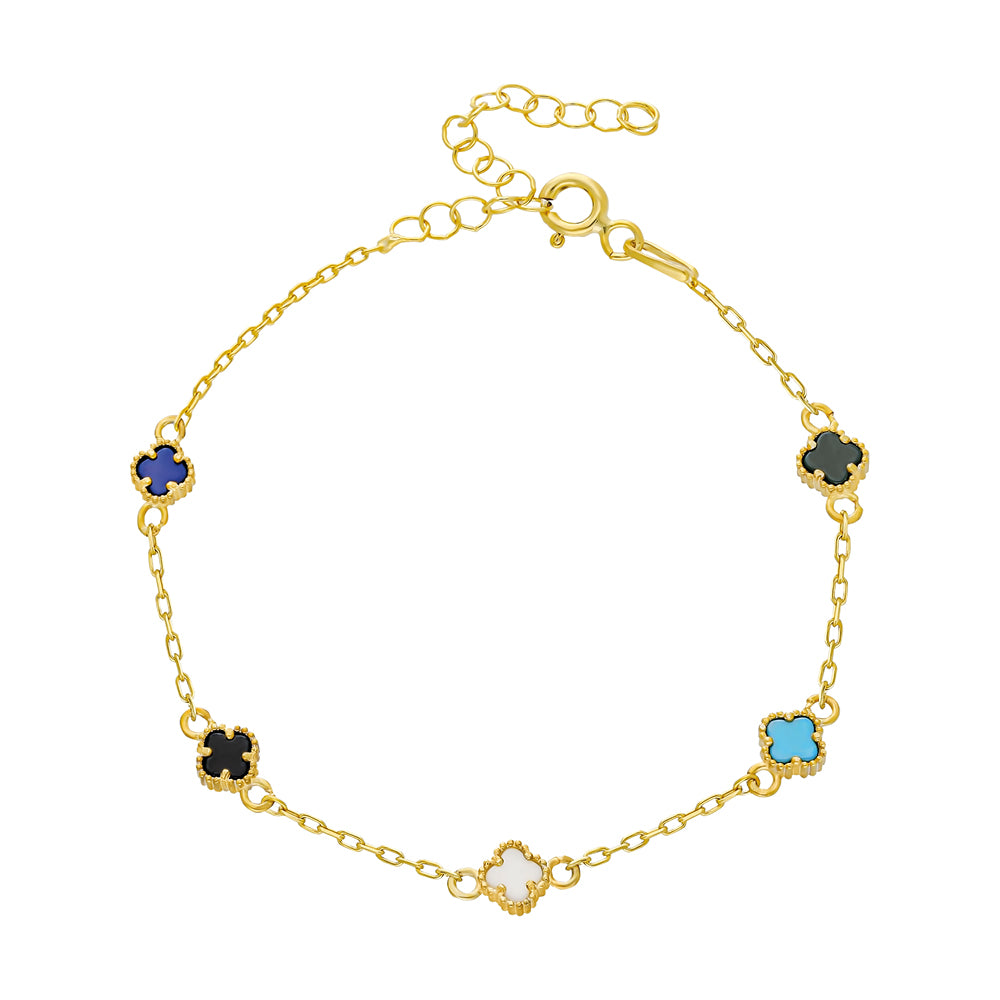 COLORFULL MINI KLEE BRACELET - 925 SILBER