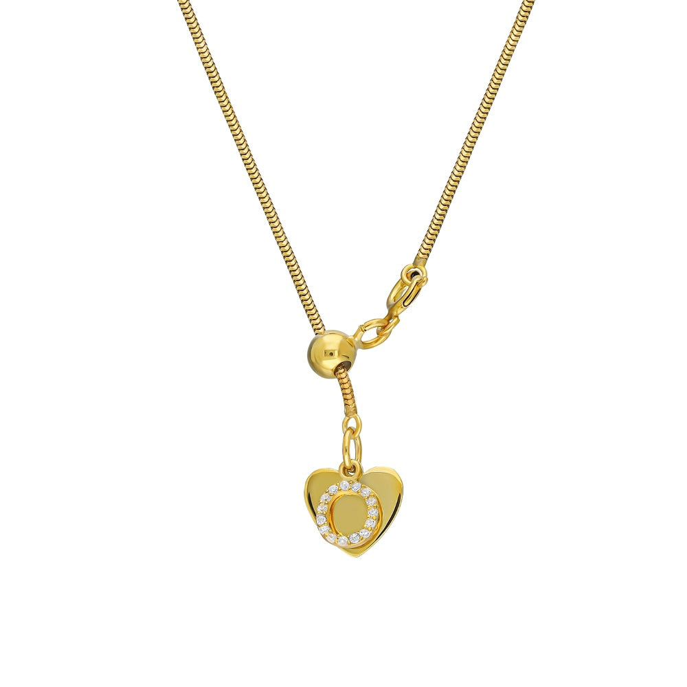 INITIALEN HEART Y NECKLACE - 925 SILBER