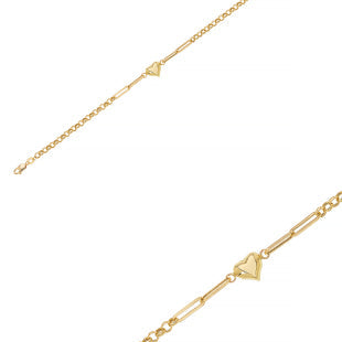 HERZ-DOCH ANHÄNGER ARMKETTE | 14K GOLD