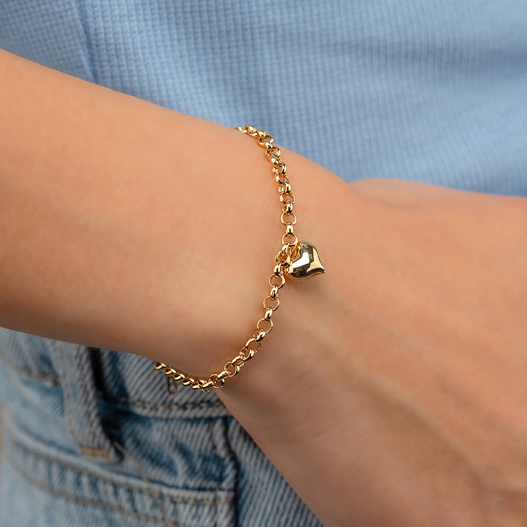 DOCH KETTE MIT HERZ ARMKETTE | 14K GOLD