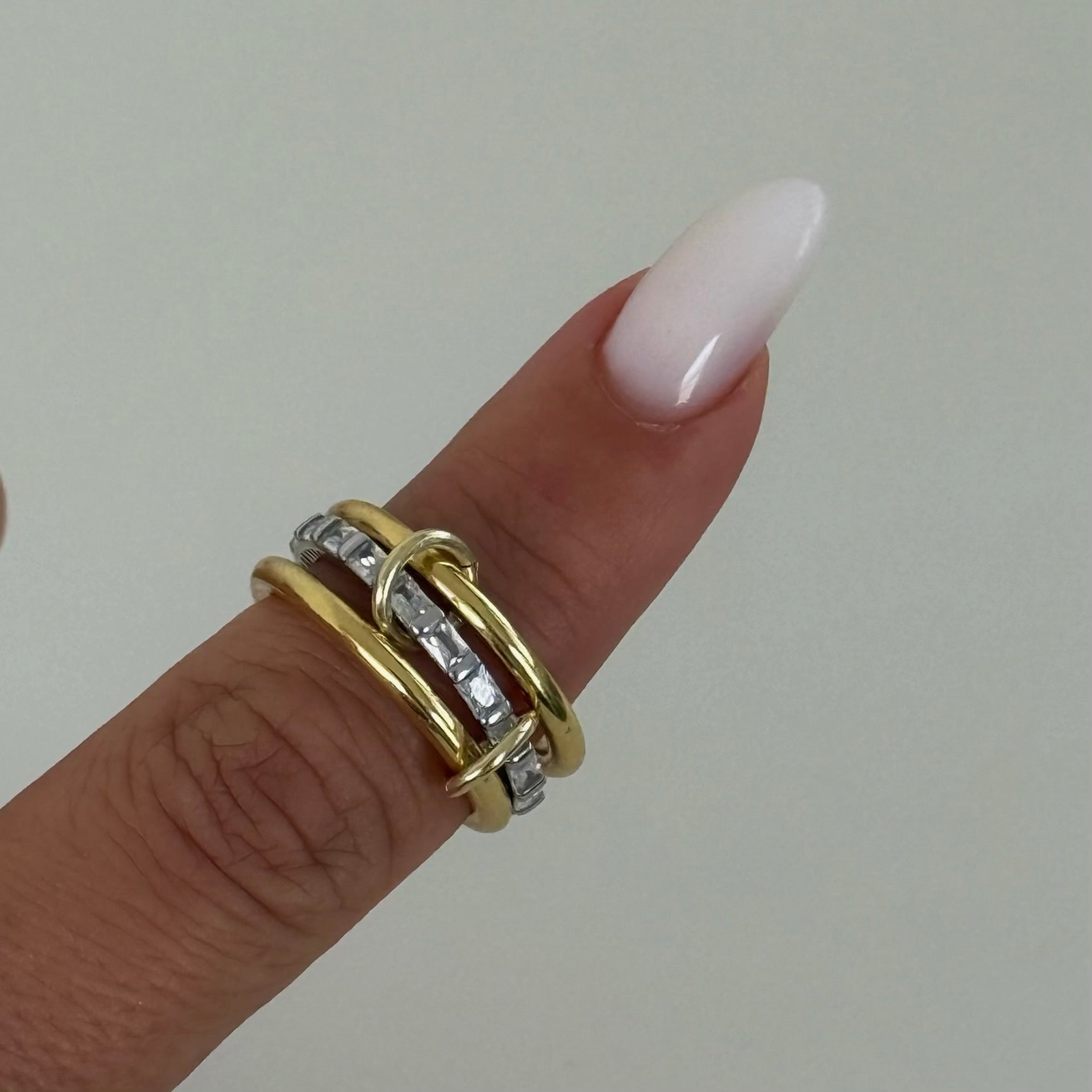 AMOUR BAGUETTE RING | 925 SILBER