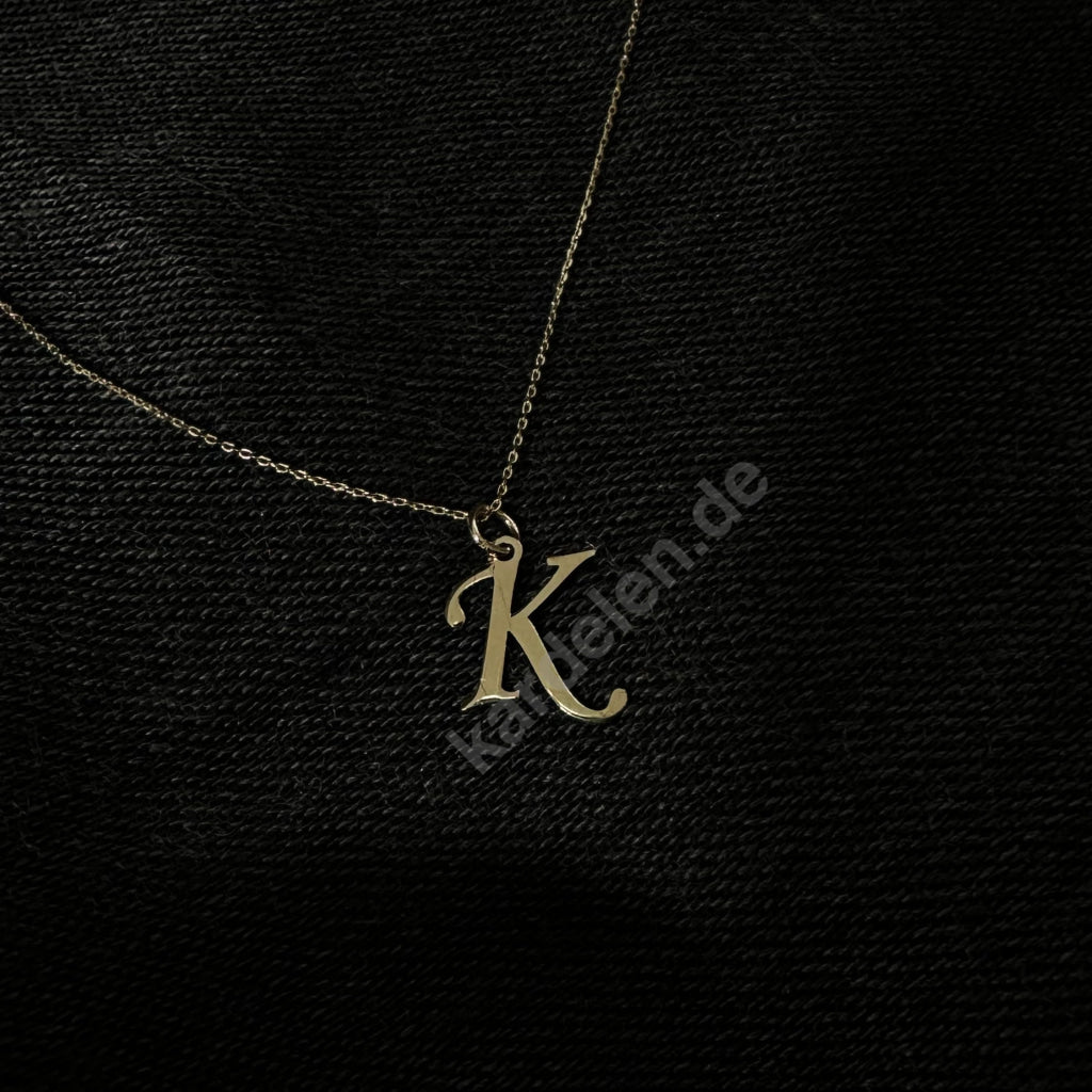 14K GOLD MINIMAL LETTER NECKLACE (8557755236695)