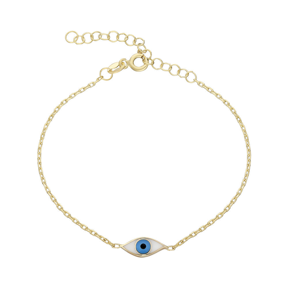 Kardelen COLORFULL MINI EYE ARMKETTE - 925 SILBER