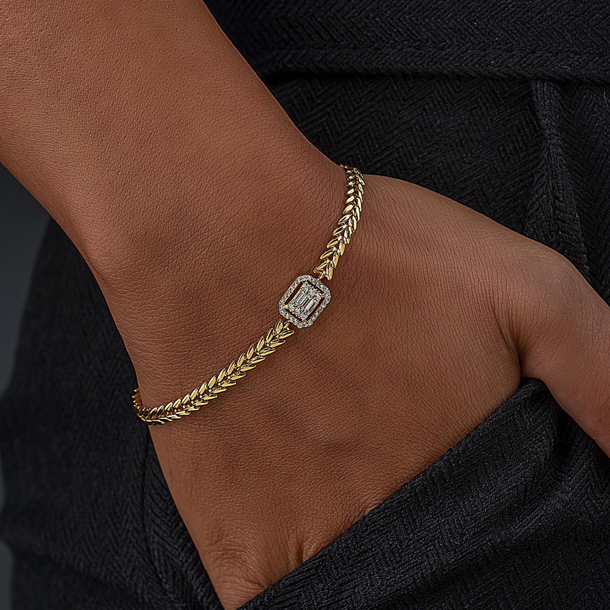 BAGUETTE PARS ARMKETTE | 14K GOLD
