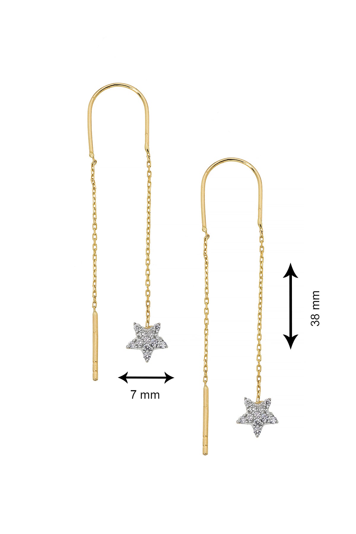 DUSCHE SCHWINGEND OHRRINGE | 14K GOLD