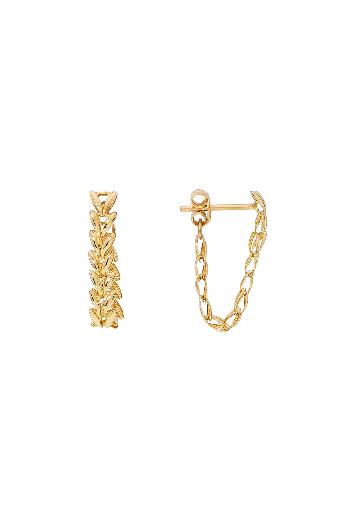 SCHWINGENDE PARS OHRRINGE | 14K GOLD