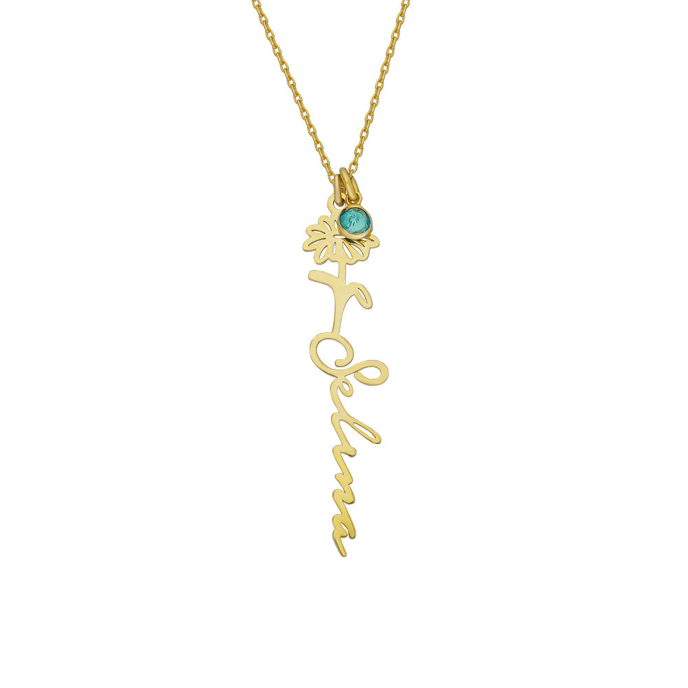 Kardelen Geburtsnamenskette - 925 SILBER