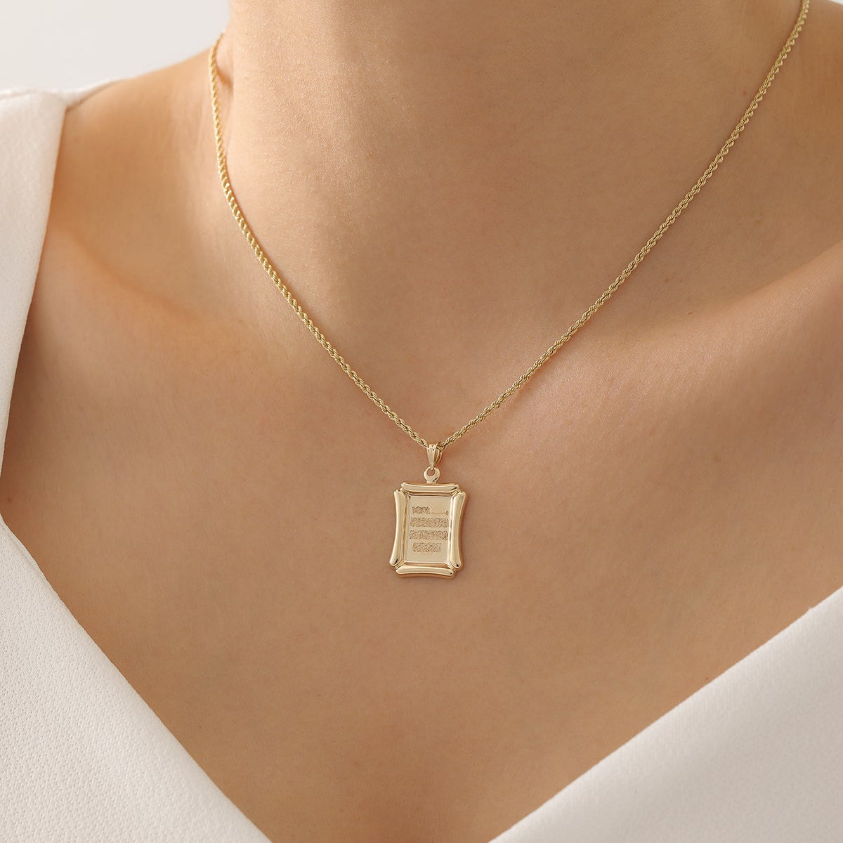NOSTALGISCHES BÖSER-BLICK-AMULETT MIT DUA ANHÄNGER | 14K GOLD