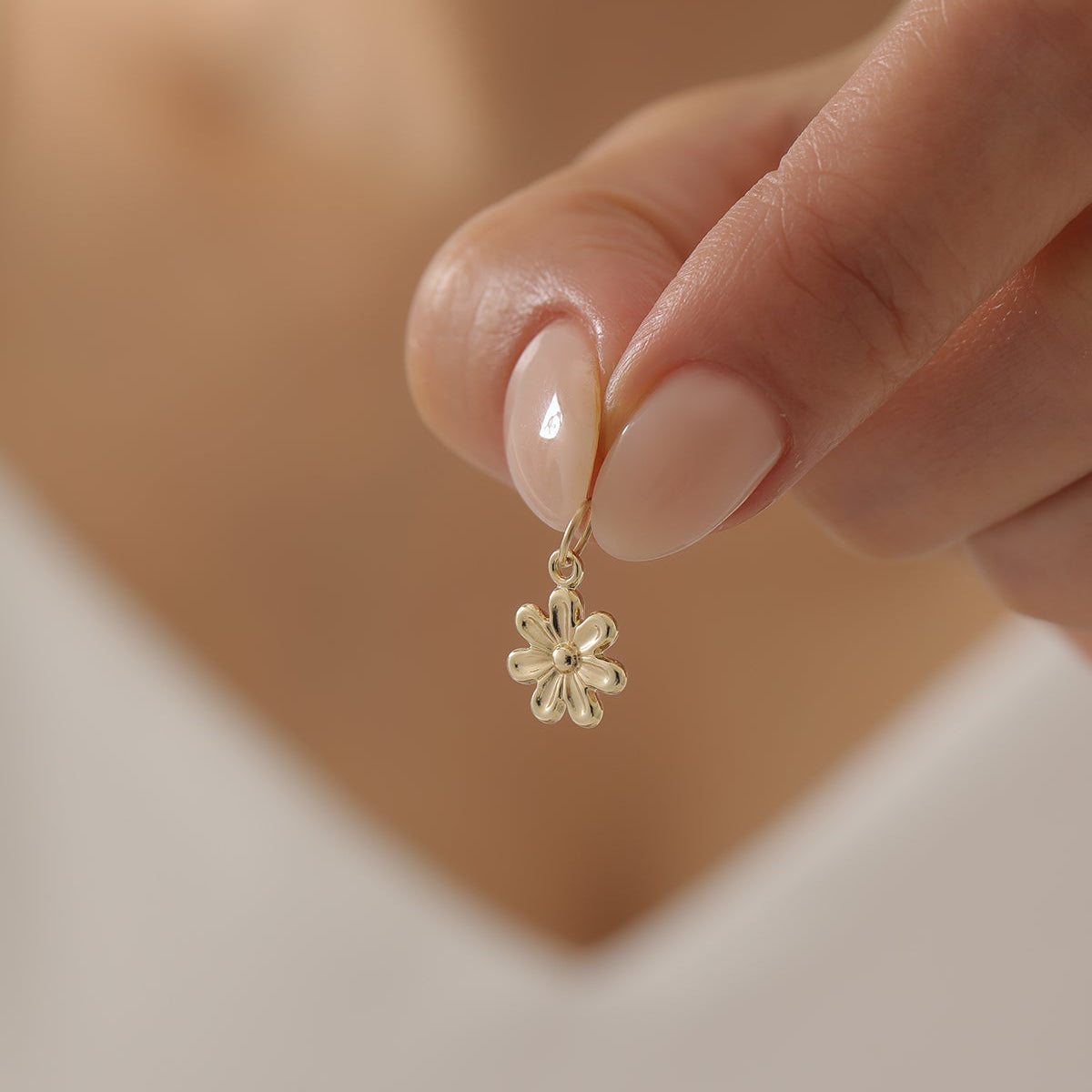 BLUME ANHÄNGER | 14K GOLD