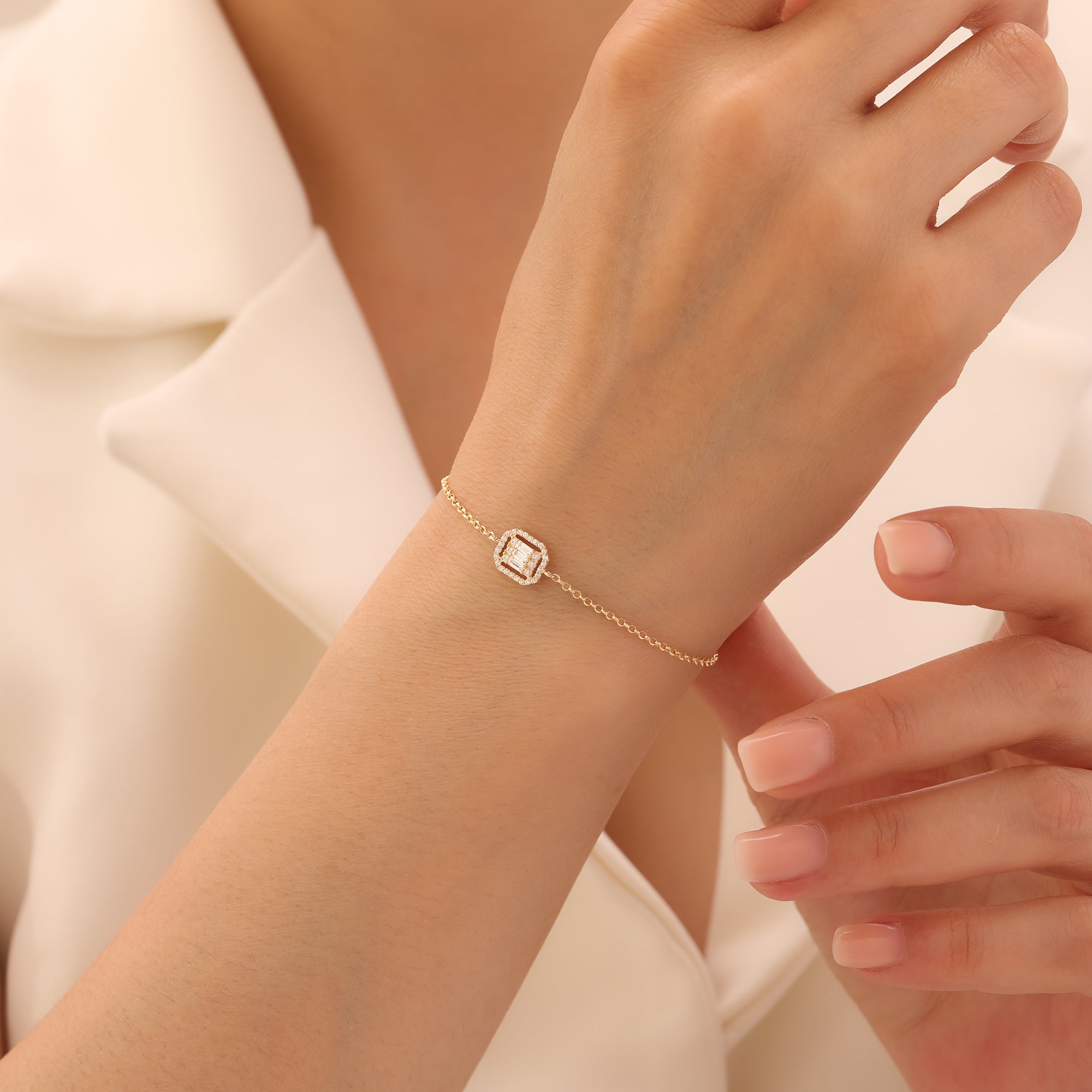LEGANTES BAGUETTE-ARMKETTE | 14K GOLD