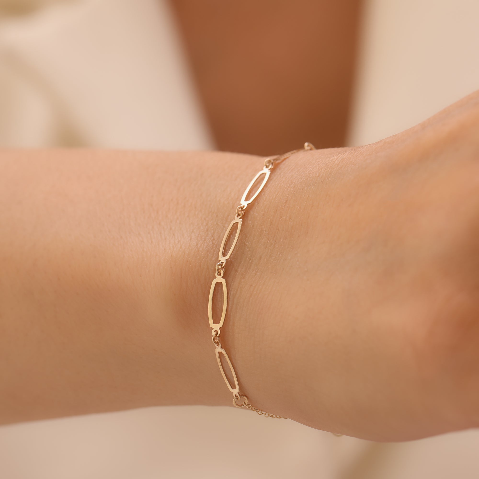 MINIMAL 5ER-REIFEN-KETTE ARMKETTE | 14K GOLD