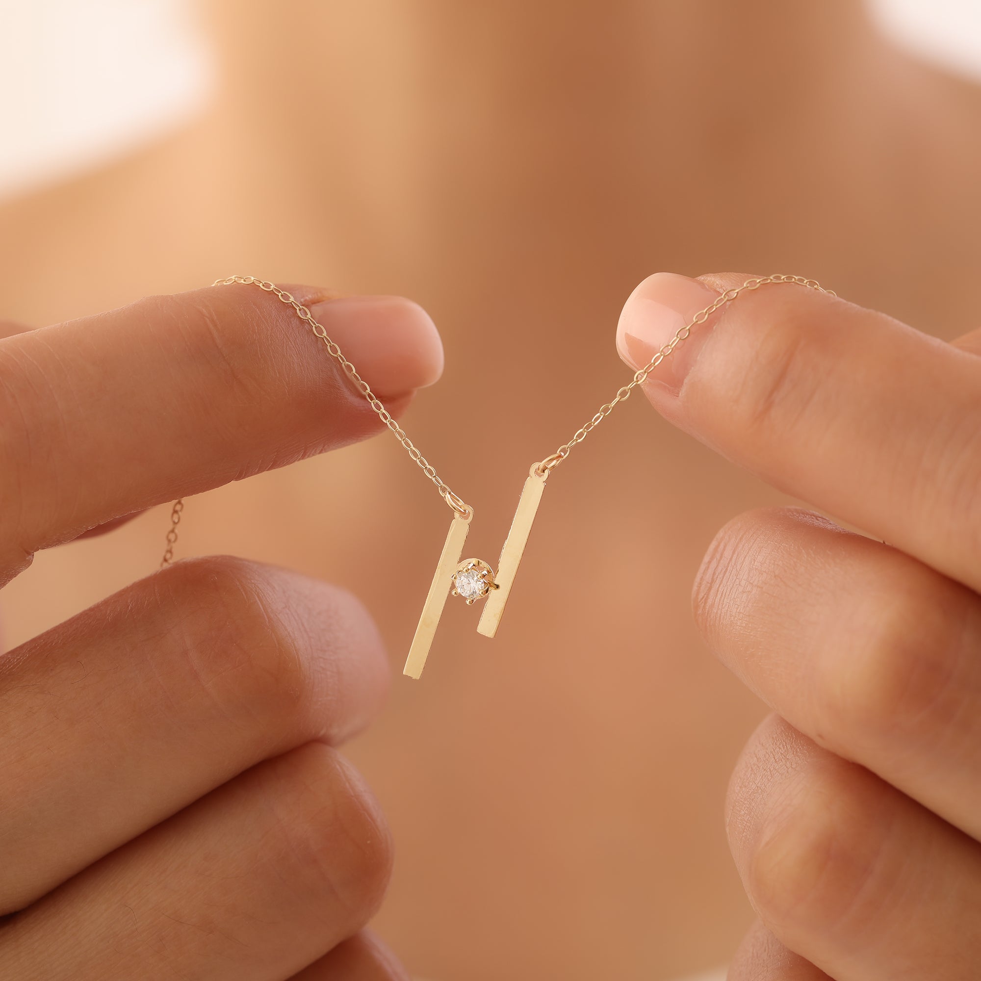 BALANCE HALSKETTE MIT ZİRKONSTEIN | 14K GOLD