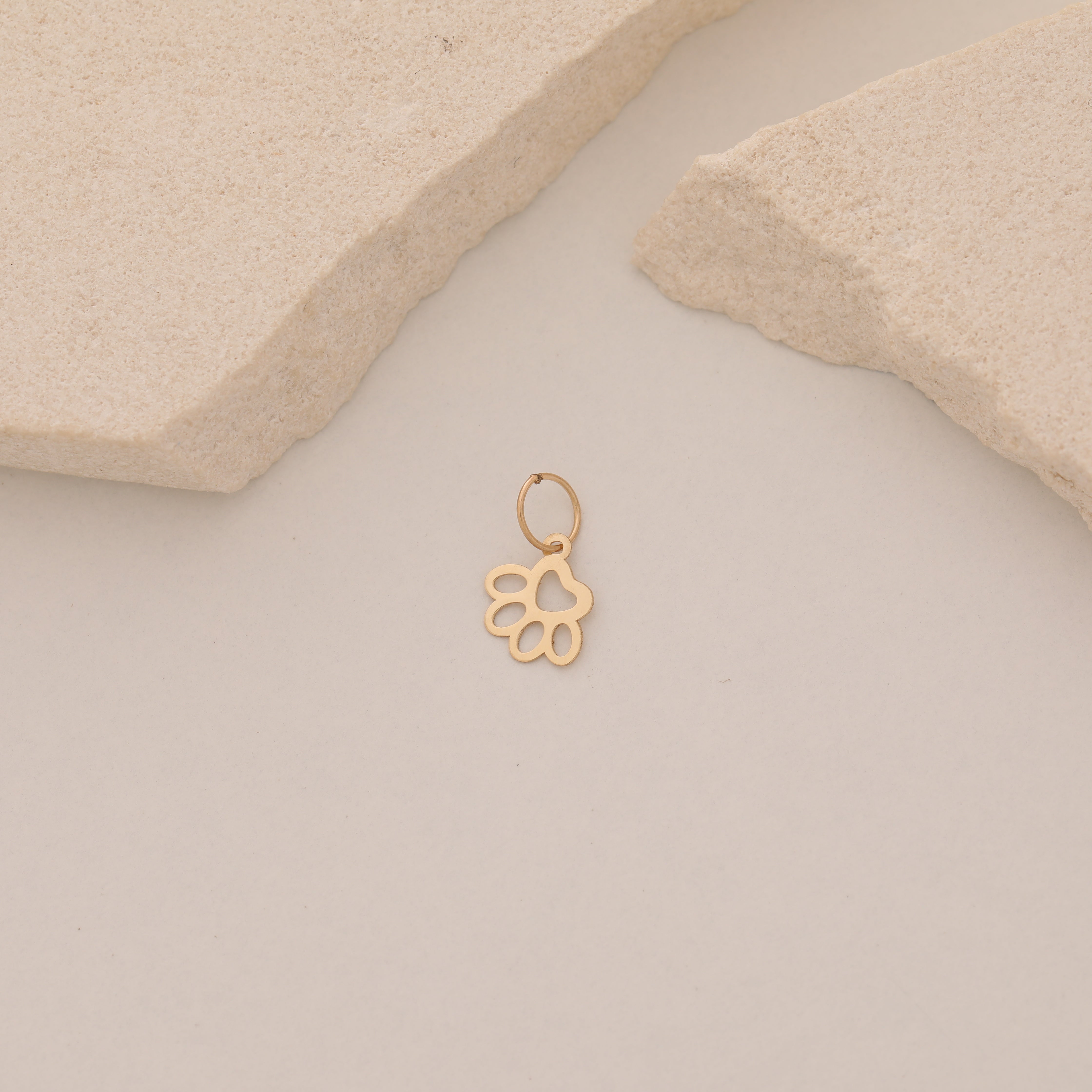 MINIMAL SÜSSES PFOTE ANHÄNGER | 14K GOLD