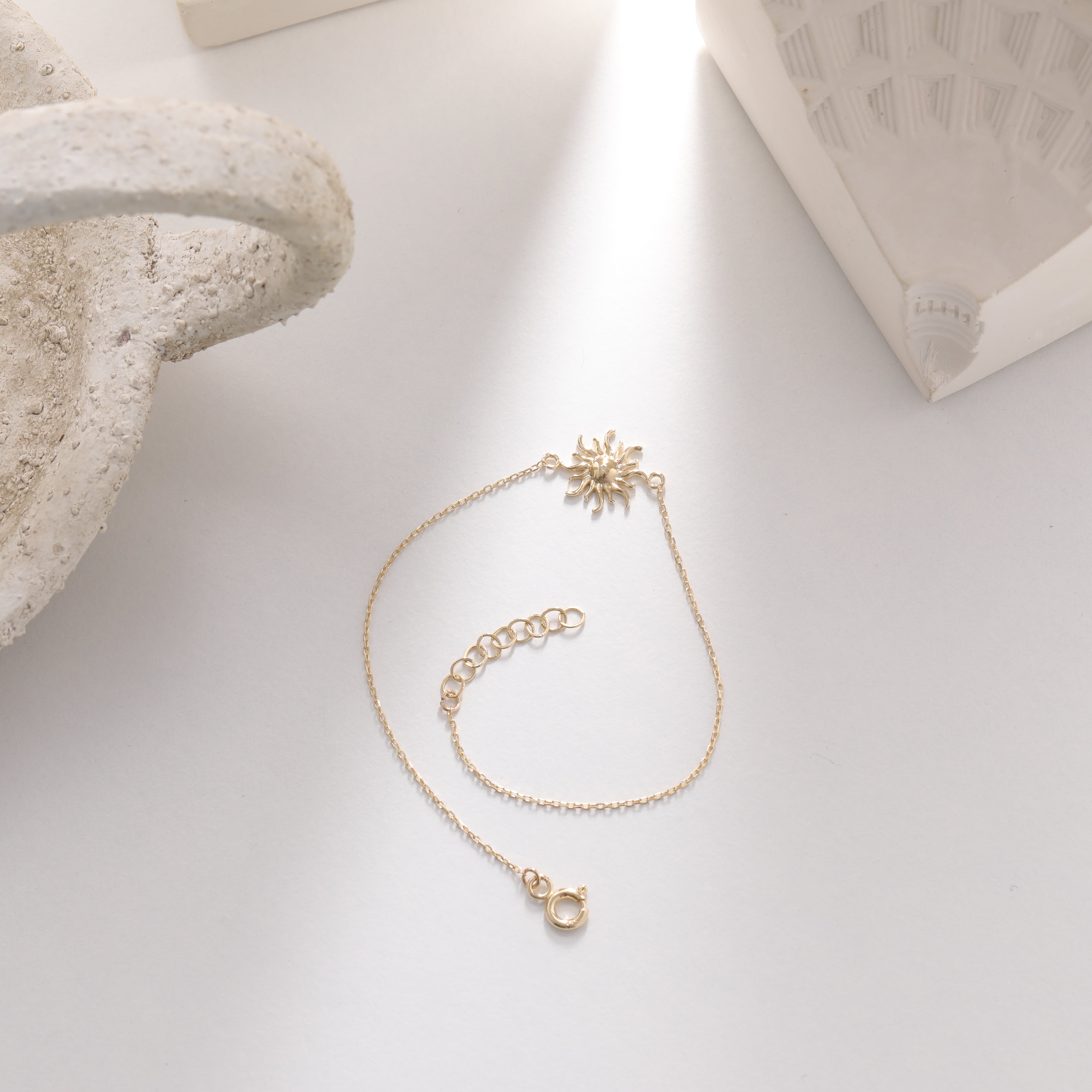 ELEGANTE SONNE ARMKETTE | 14K GOLD