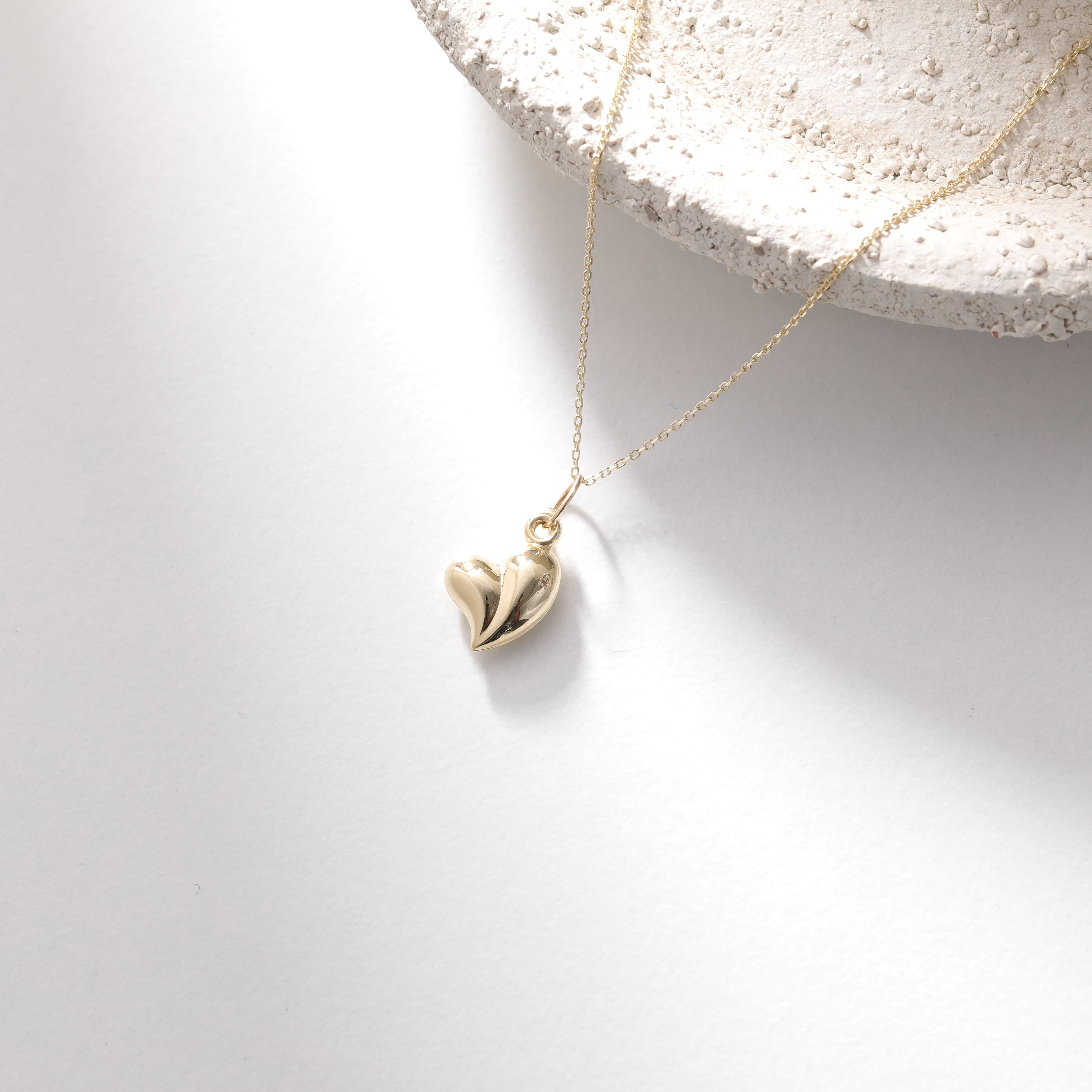 TROPFENHERZ ANHÄNGER | 14K GOLD