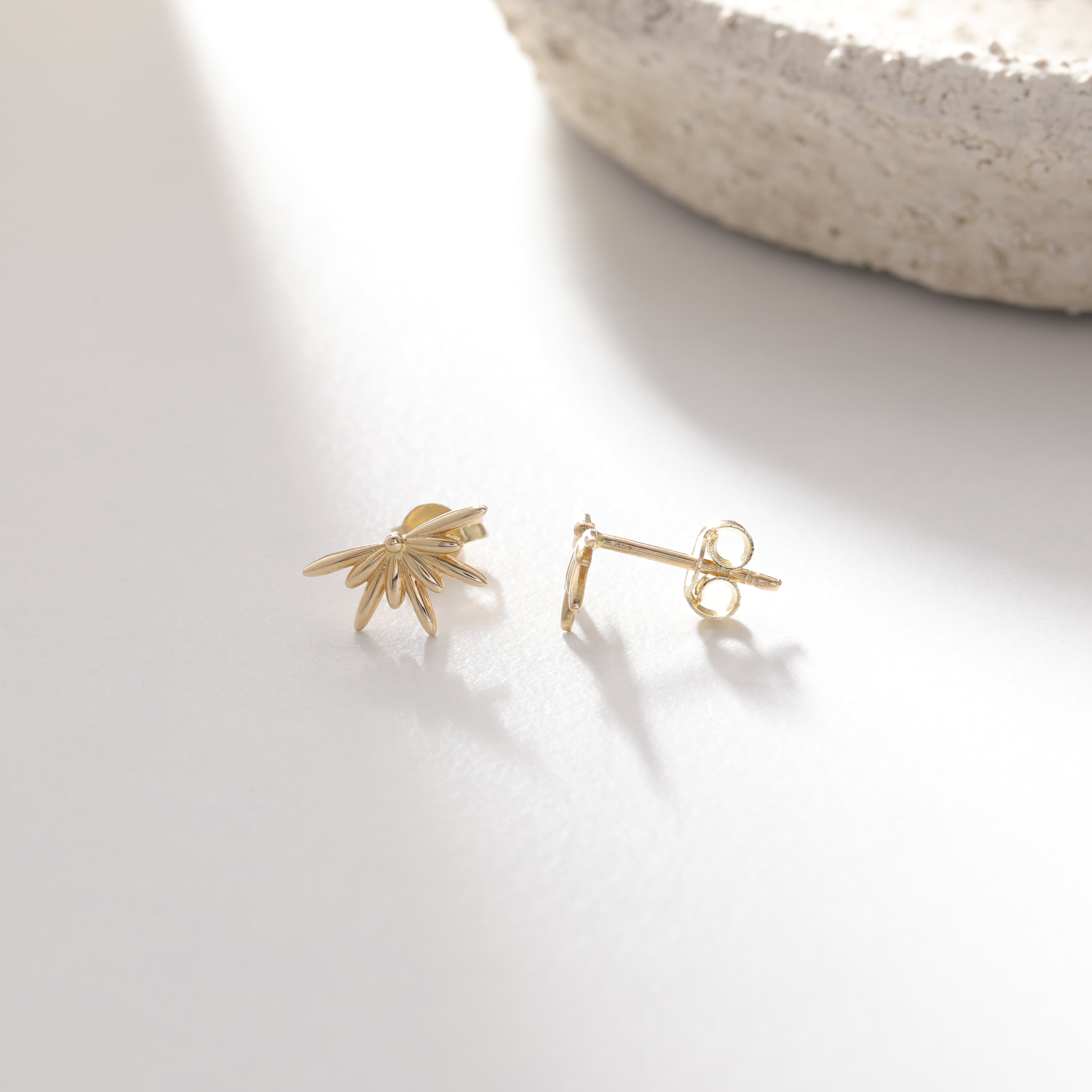 MINIMALE SONNENUNTERGANG-OHRRINGE | 14K GOLD