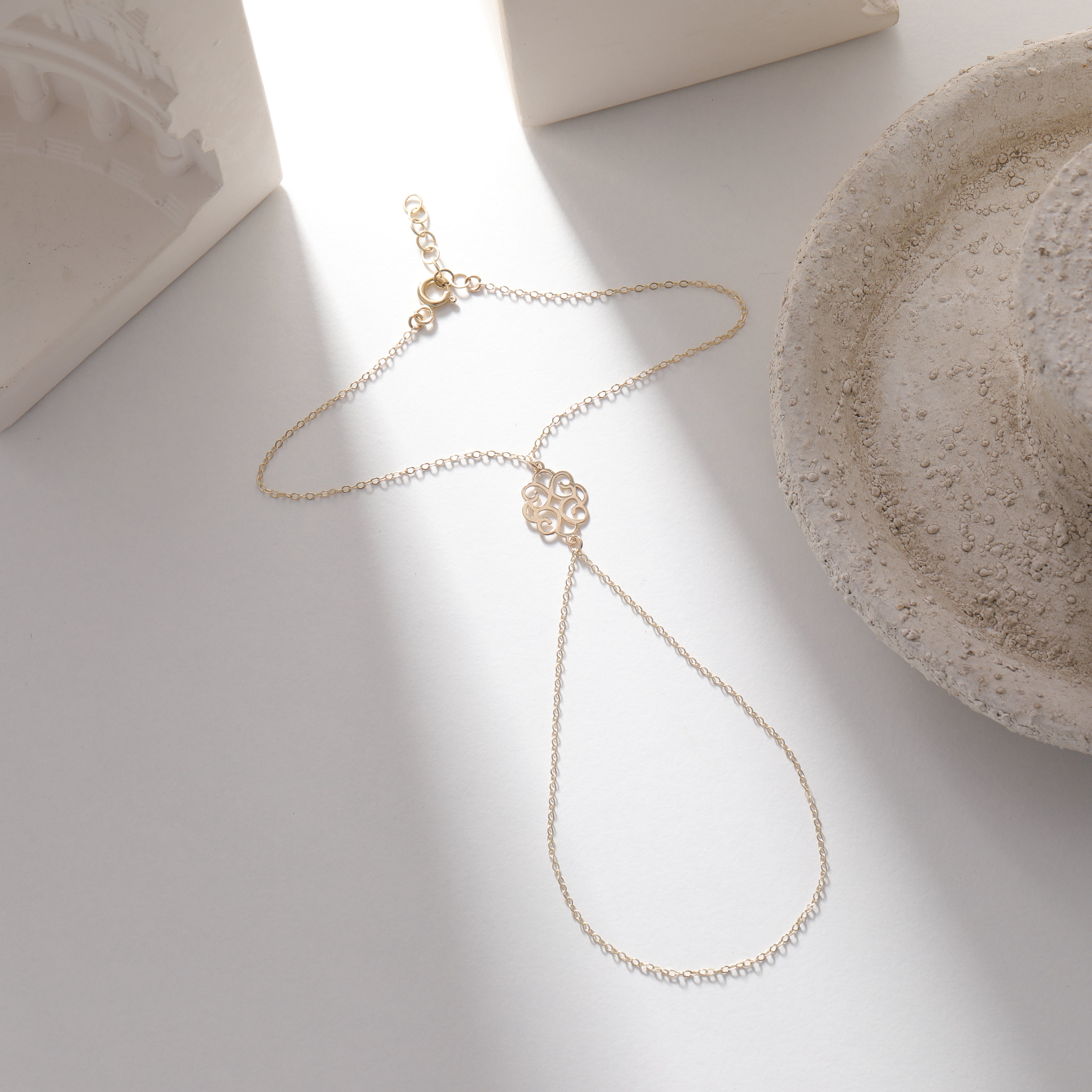 LIEBESMOTIV HANDKETTE | 14K GOLD