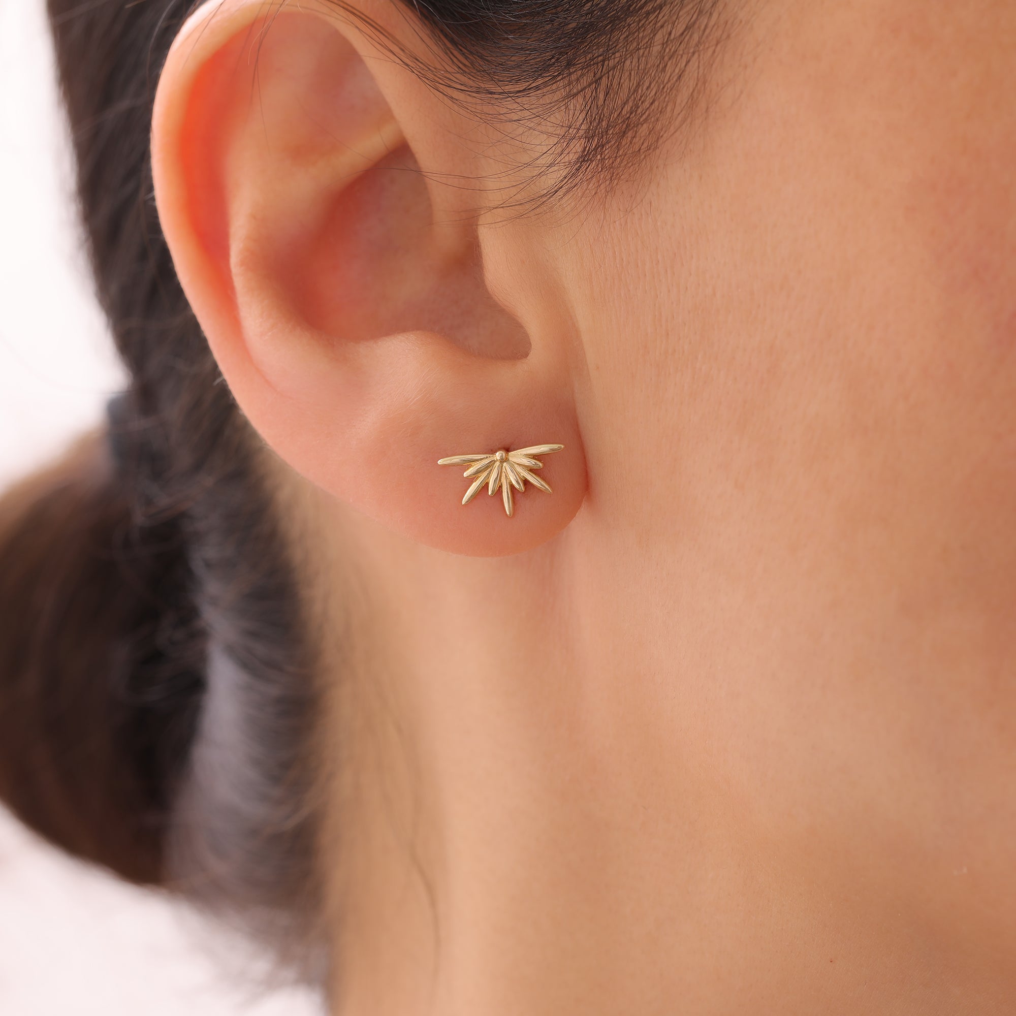 MINIMALE SONNENUNTERGANG-OHRRINGE | 14K GOLD