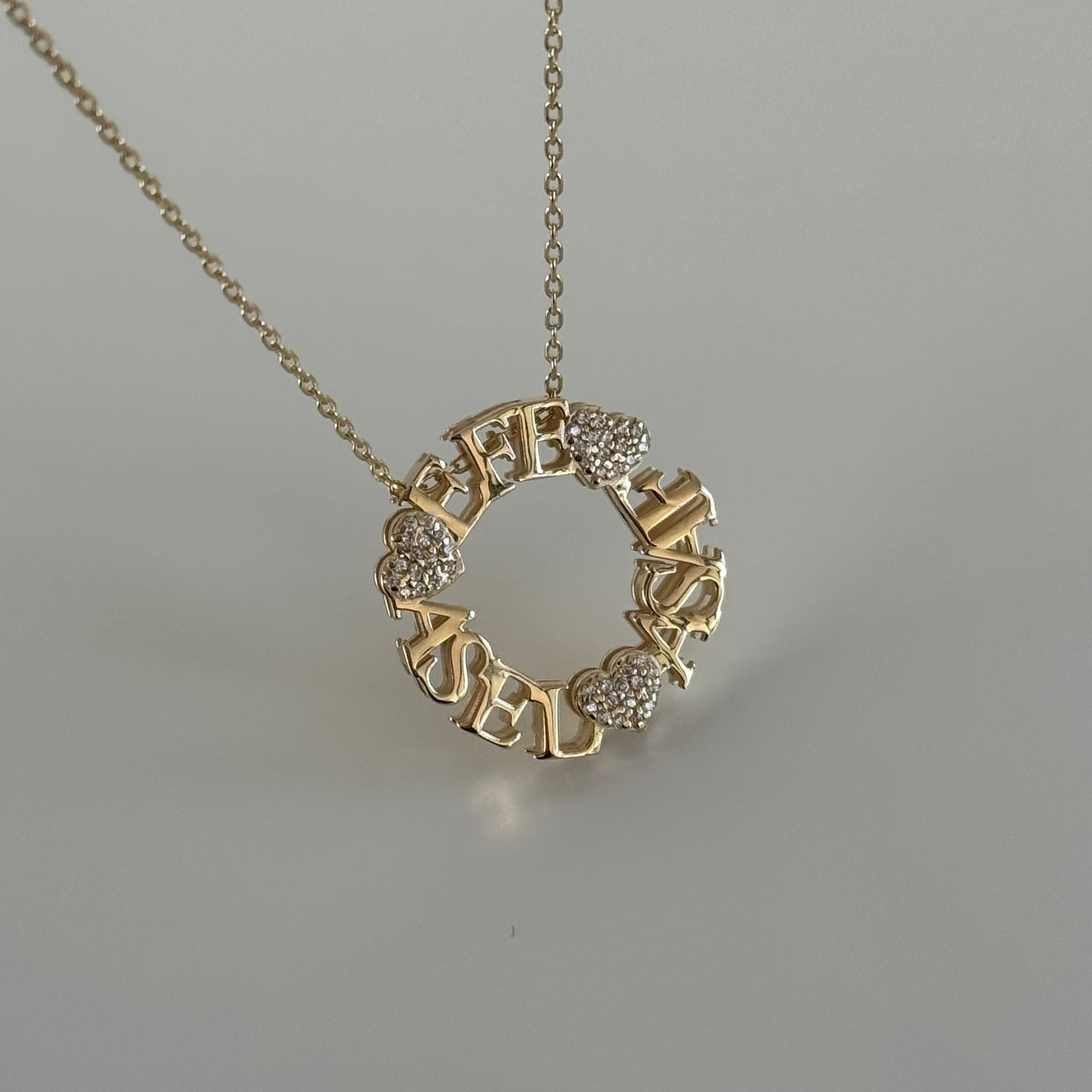 PREMIUM NAMENSKETTE MIT HERZ | 925 SILBER