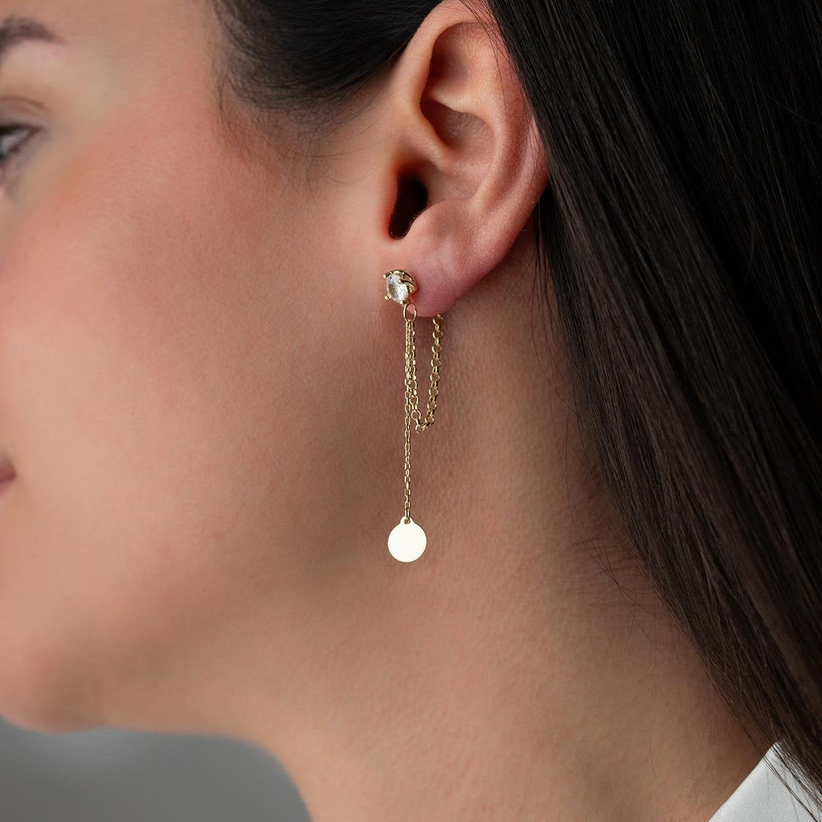 LUNA PLÄTTCHEN OHRRINGE | 925 SILBER