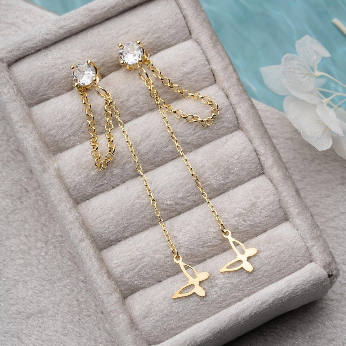 LUNA BUTTERFLY OHRRINGE | 925 SILBER