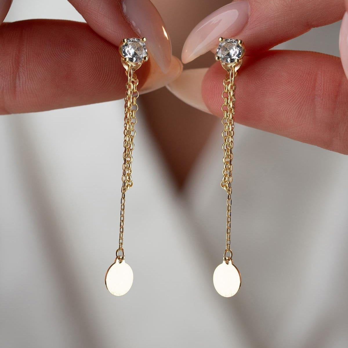 LUNA PLÄTTCHEN OHRRINGE | 925 SILBER