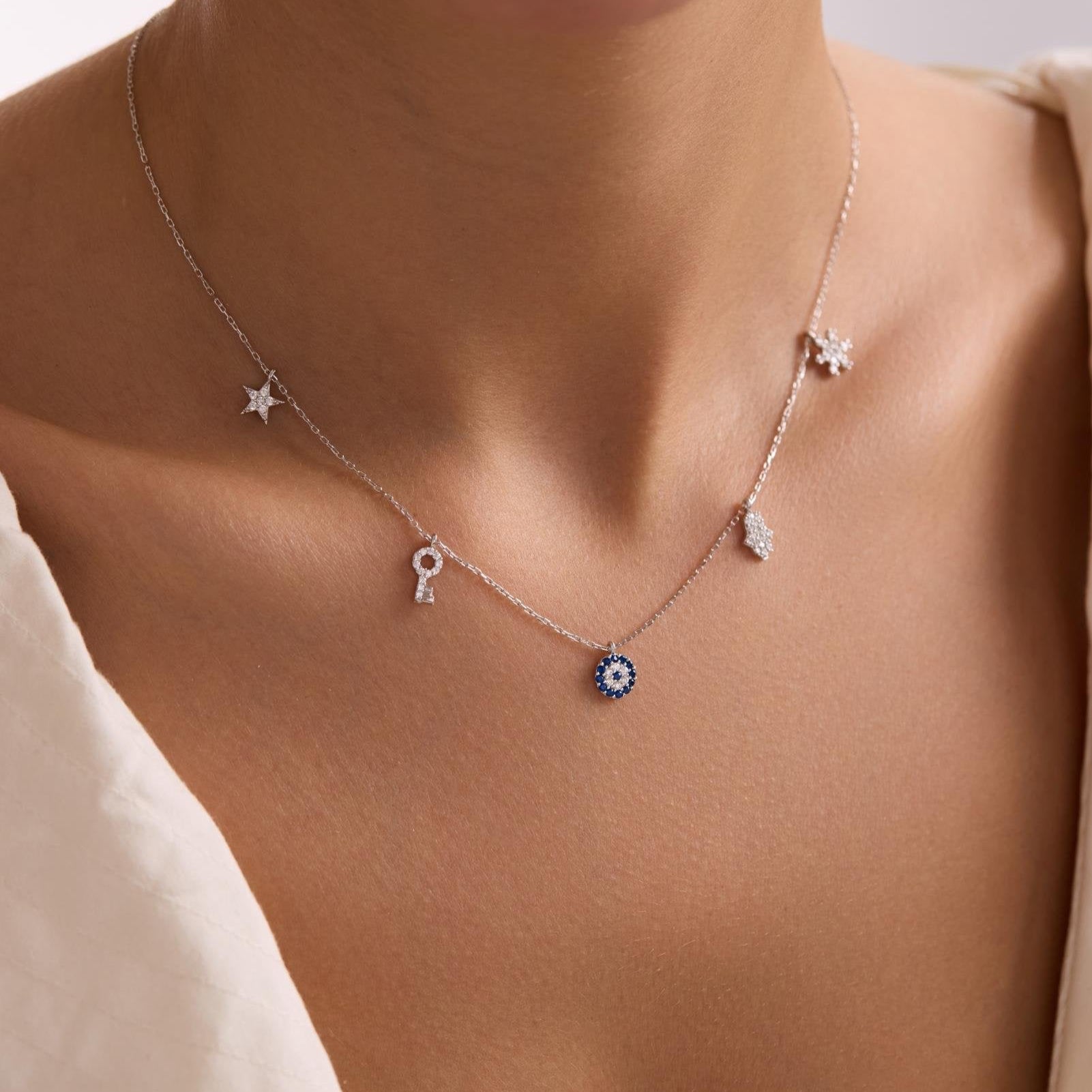 GLÜCKS CHARM KETTE | 925 SILBER