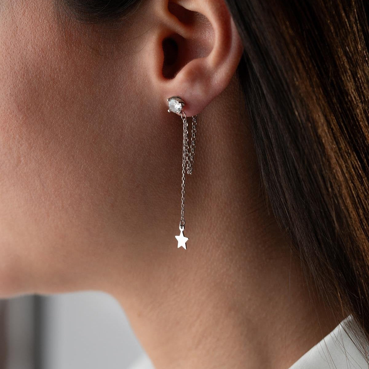 LUNA STERN OHRRINGE | 925 SILBER