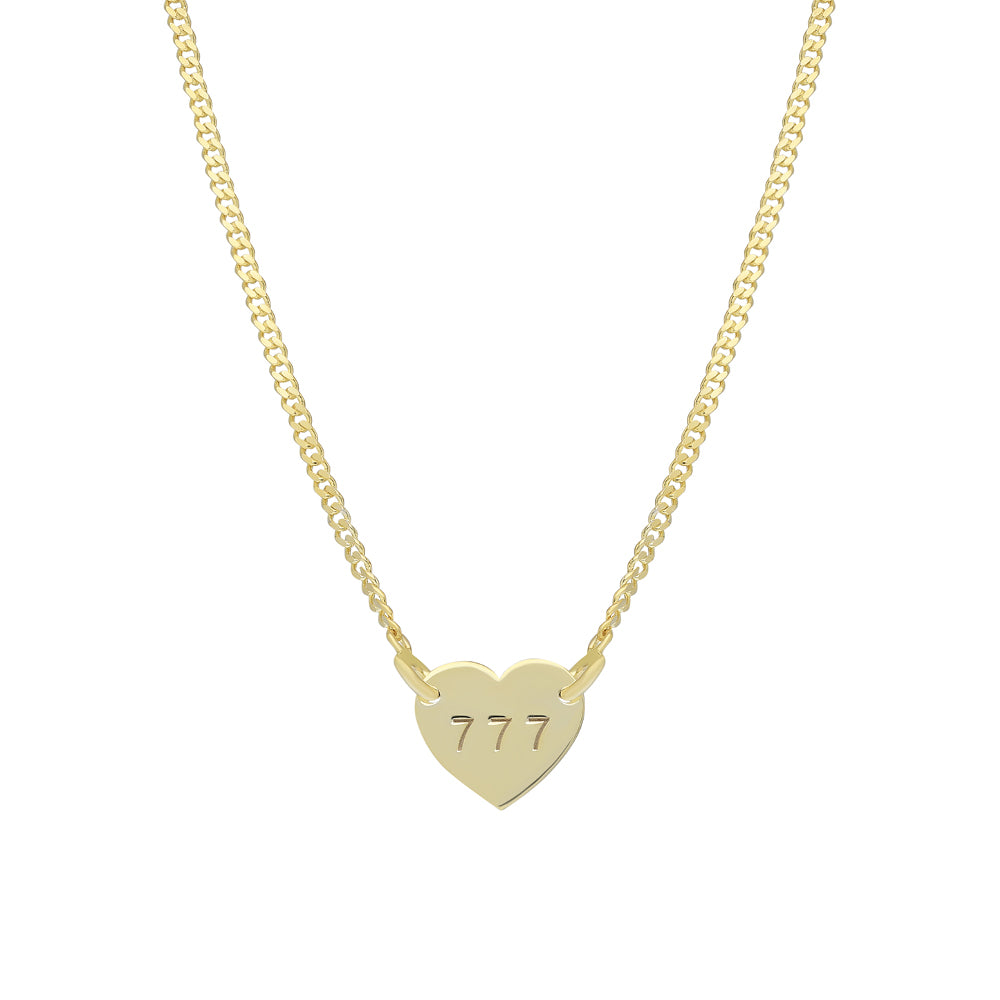 CUBAN HEART NECKLACE - 925 SILBER