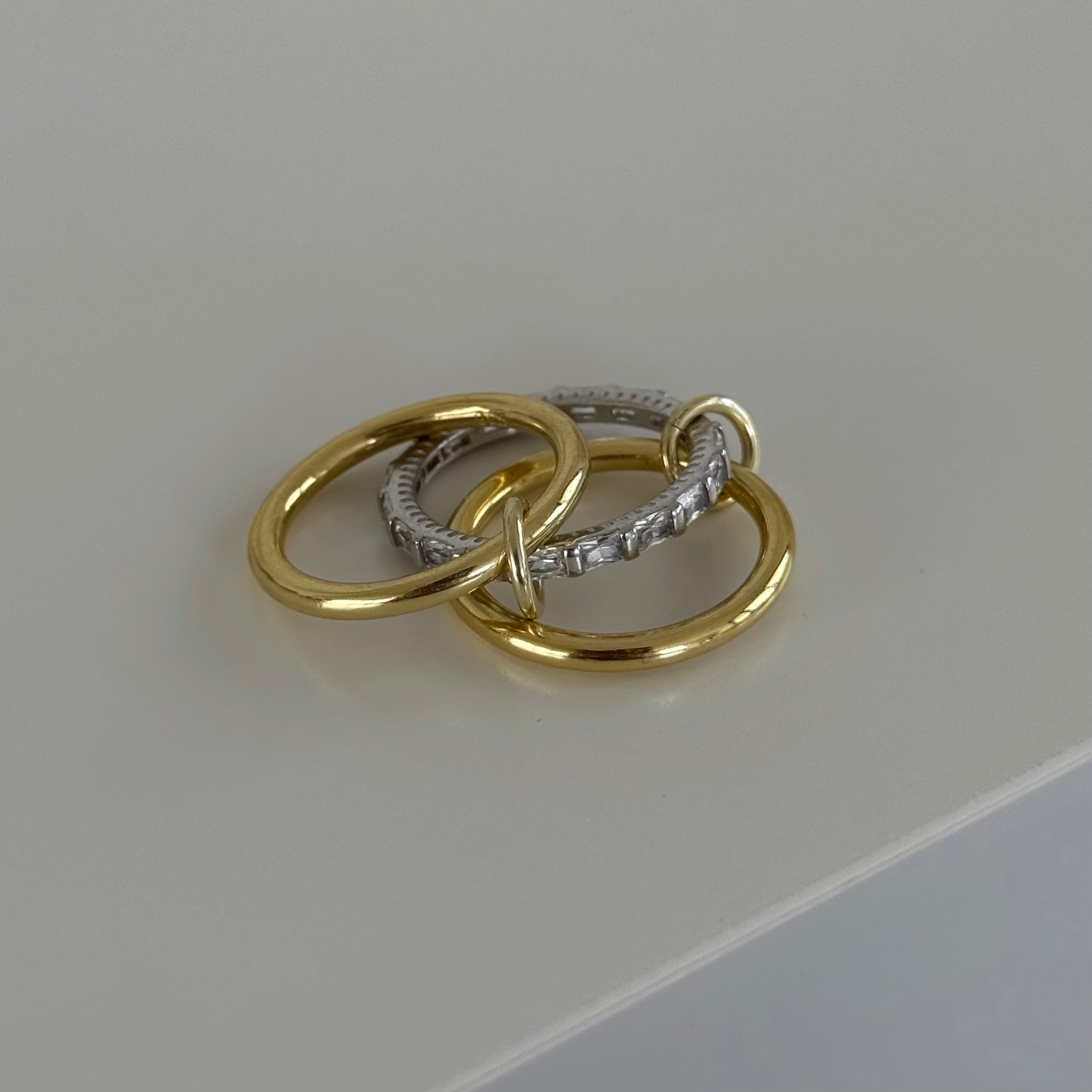 AMOUR BAGUETTE RING | 925 SILBER