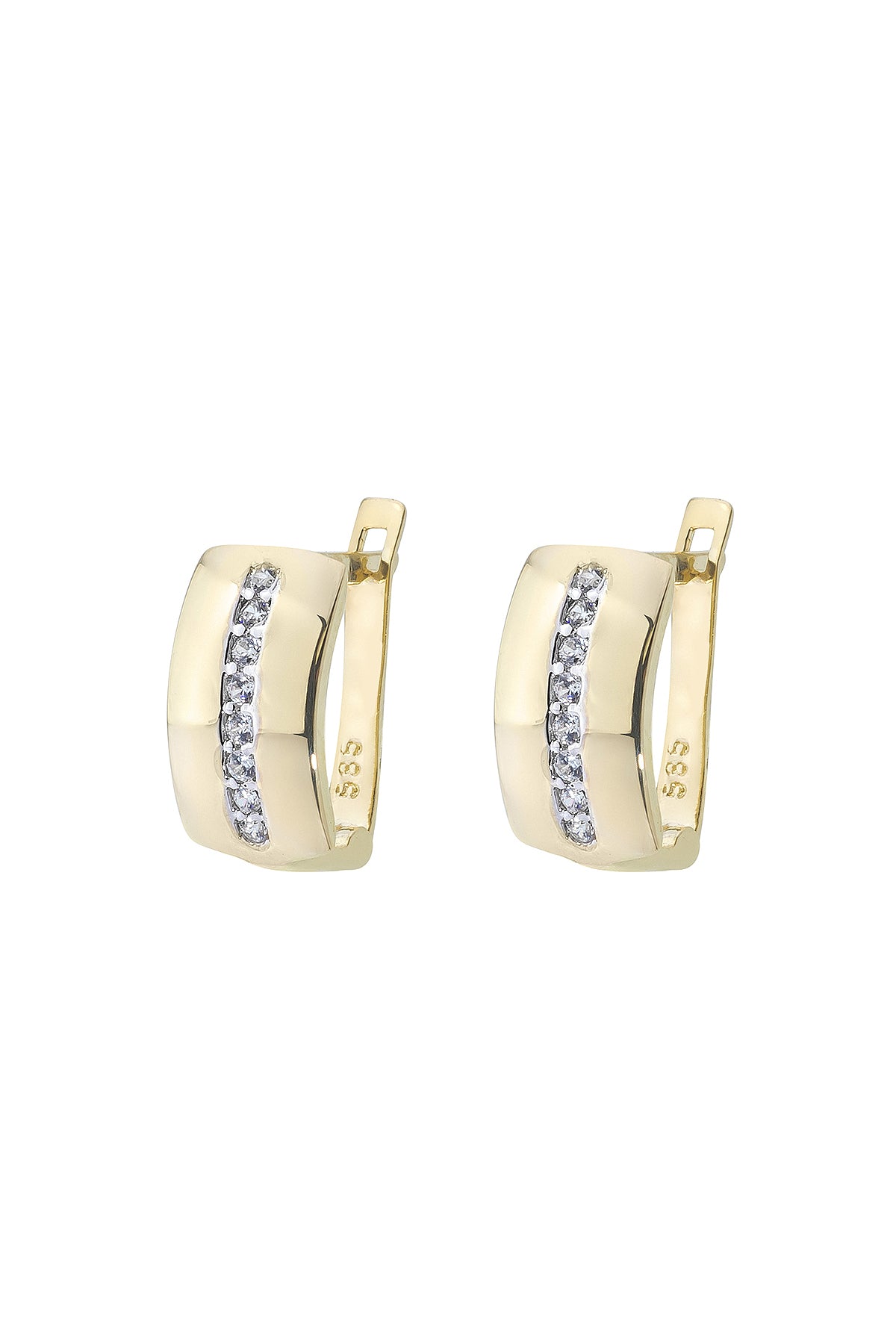 STREIFEN-OHRRINGE | 14K GOLD