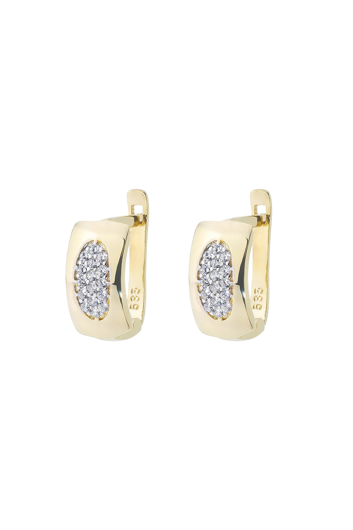OVALMUSTER OHRRINGE | 14K GOLD