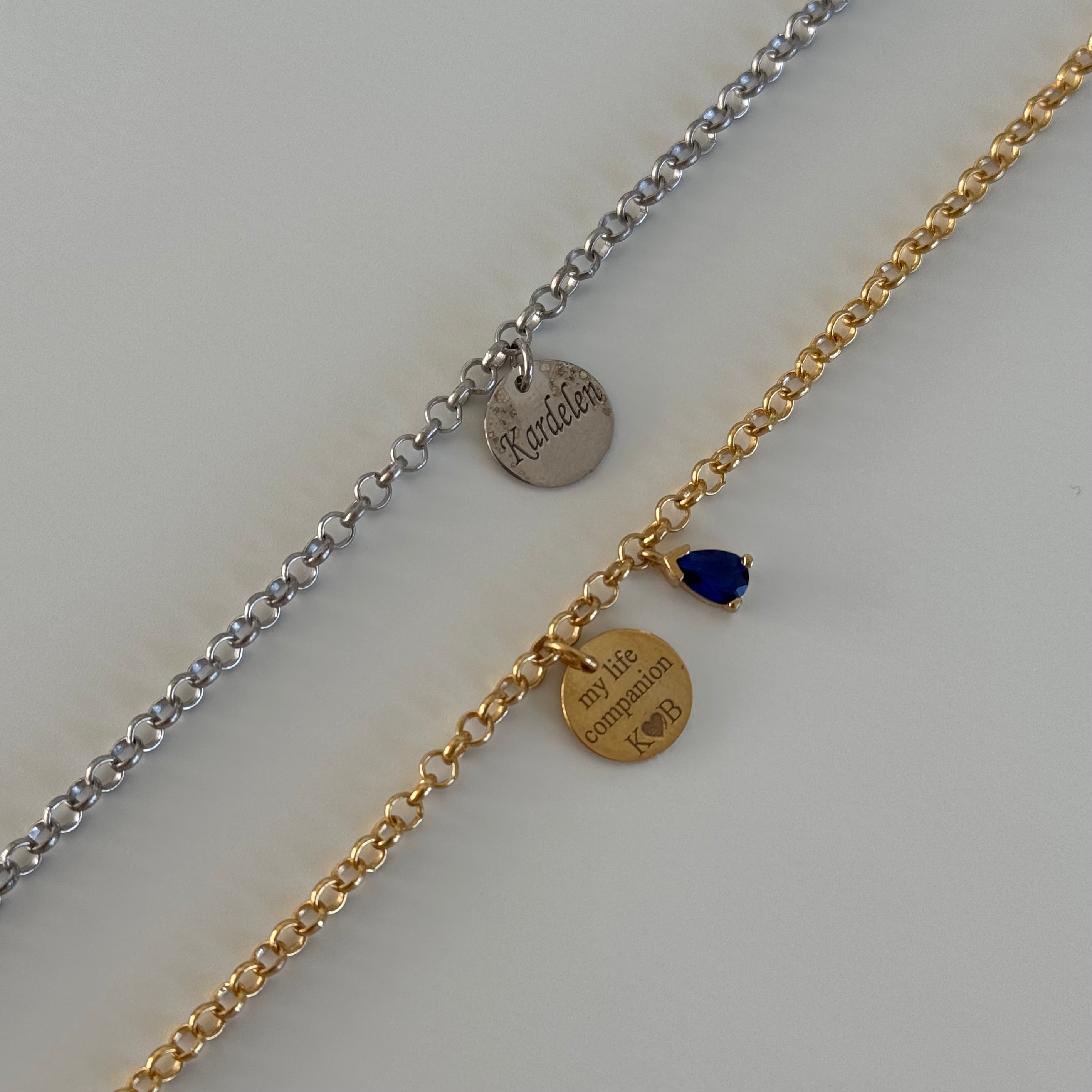 DOCH DROP GEBURTSSTEIN PARTNERARMBÄNDER | 925 SILBER