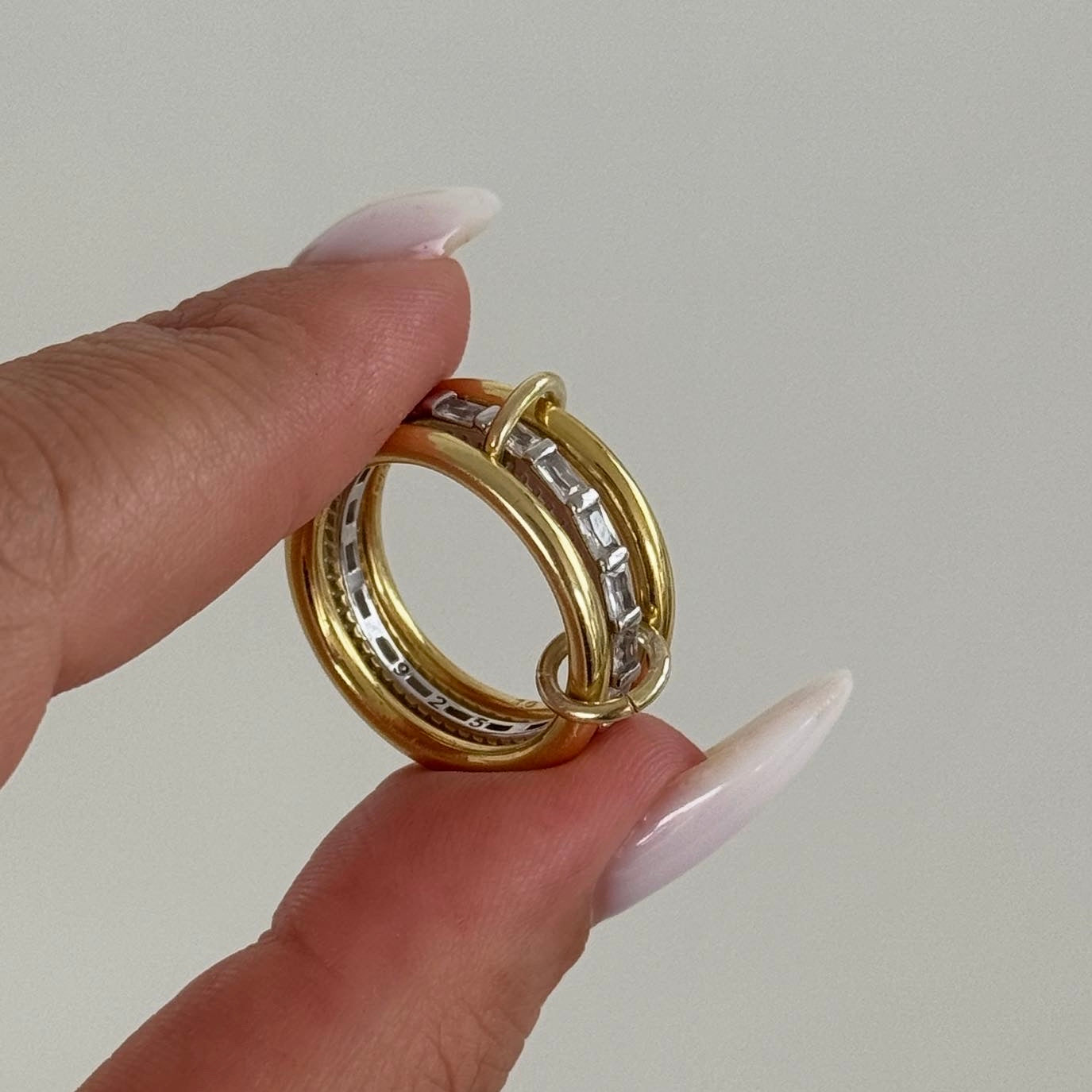 AMOUR BAGUETTE RING | 925 SILBER
