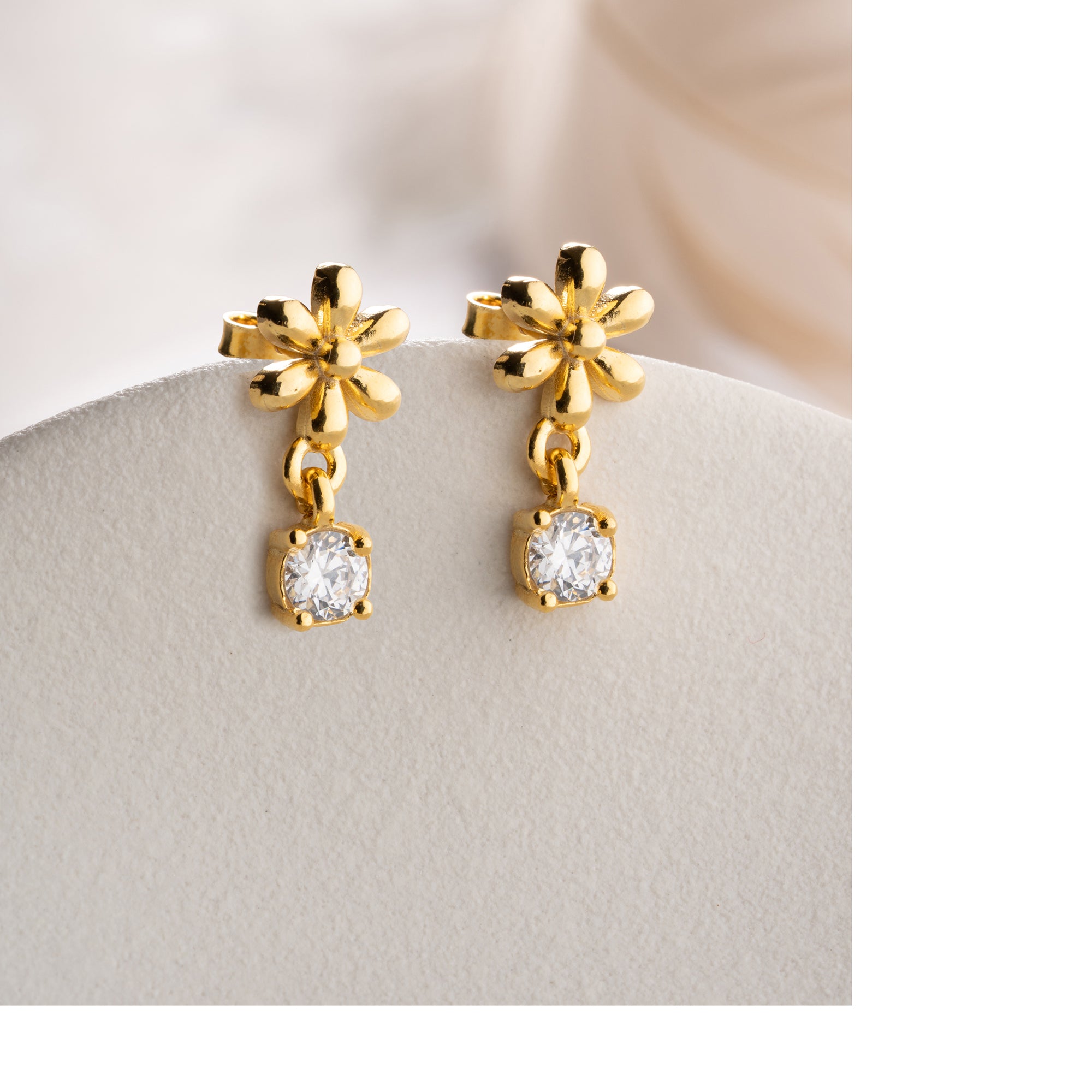 MINI-GÄNSEBLÜMCHEN OHRRINGE | 925 SILBER