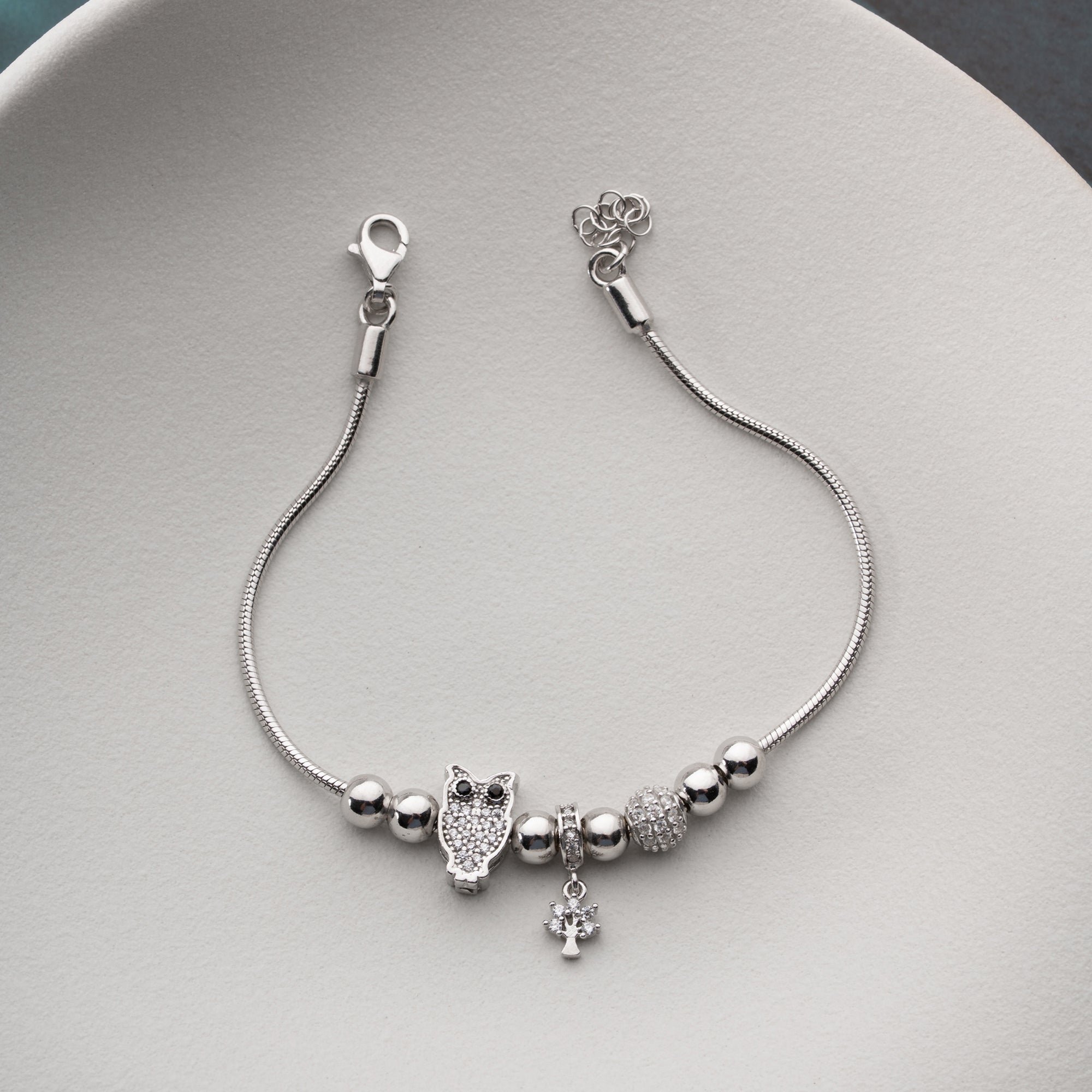 MIT EUULEN-CHARM ARMKETTE | 925 SILBER