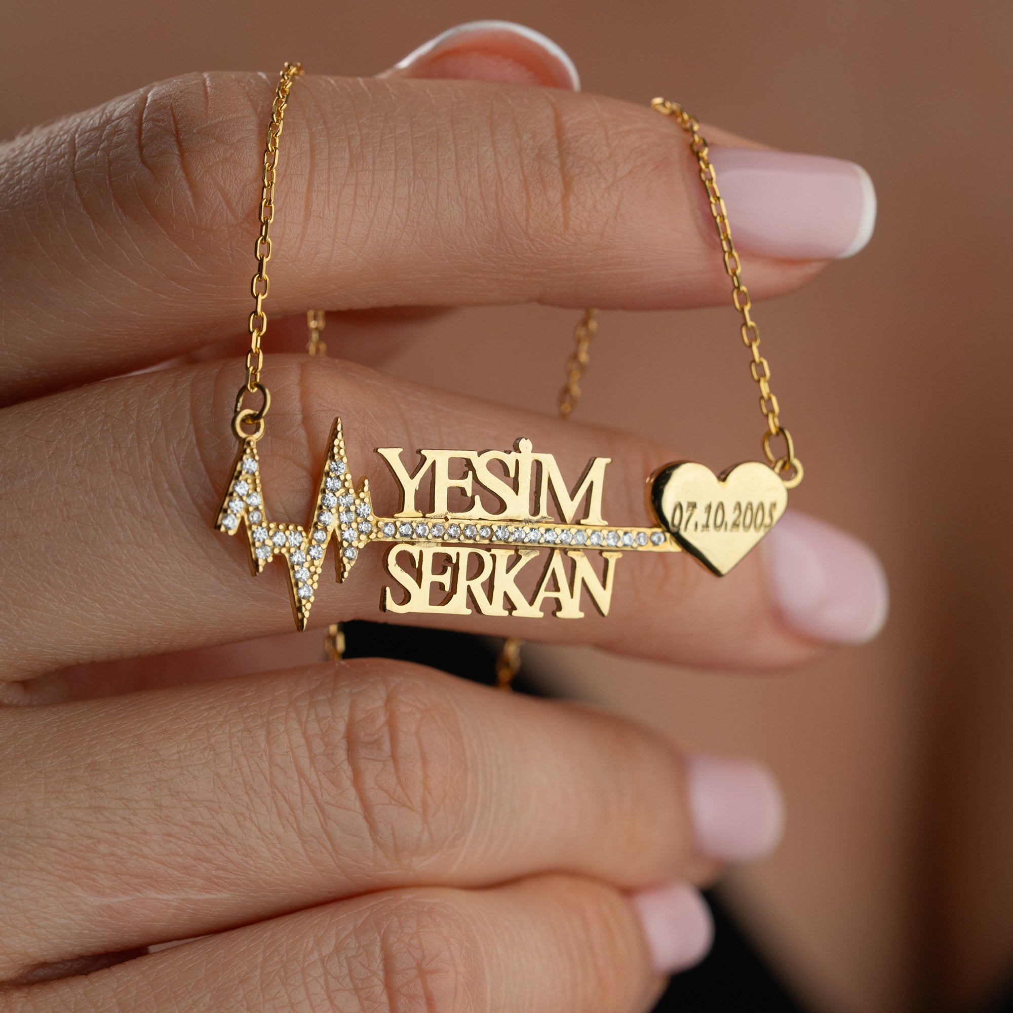 ZWEIER HERZ HALSKETTE | 925 SILBER