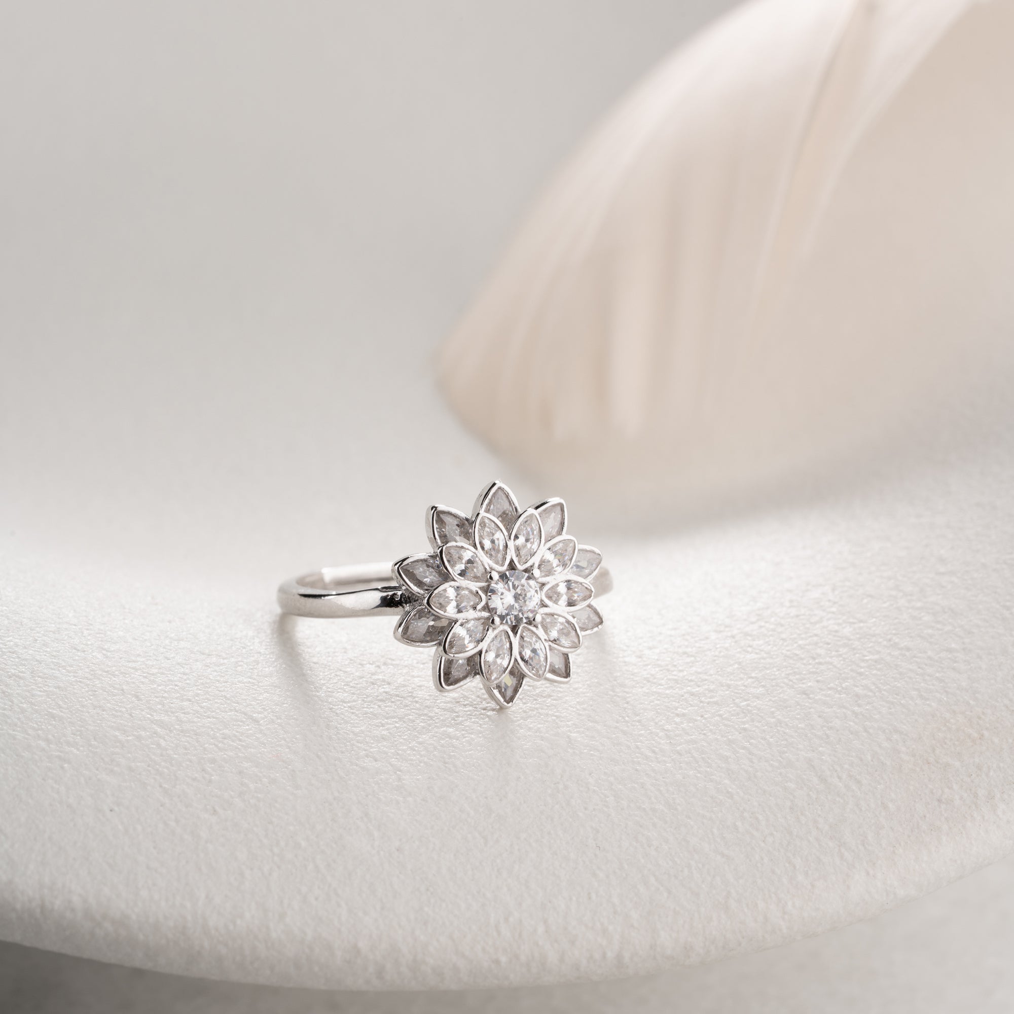 LOTUS RING | 925 SILBER