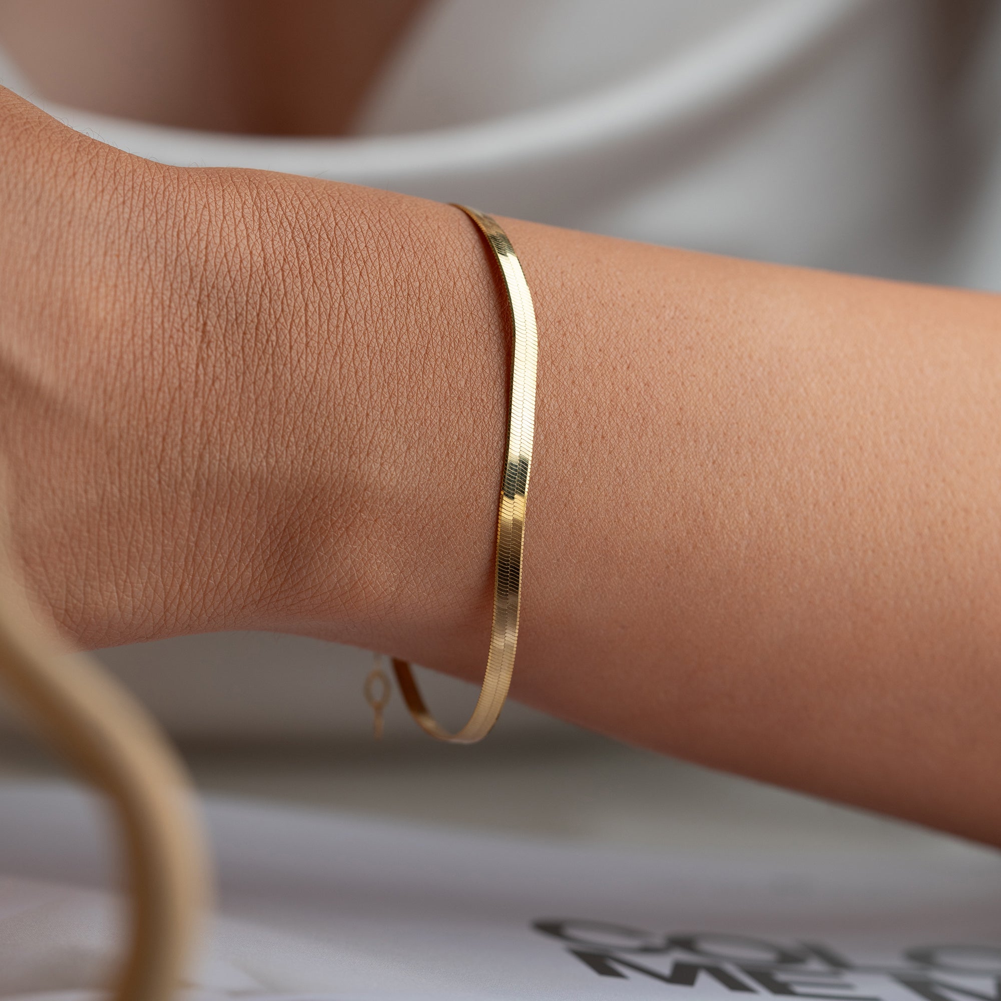 BUCHSTABEN SNAKE ARMKETTE | 925 SILBER