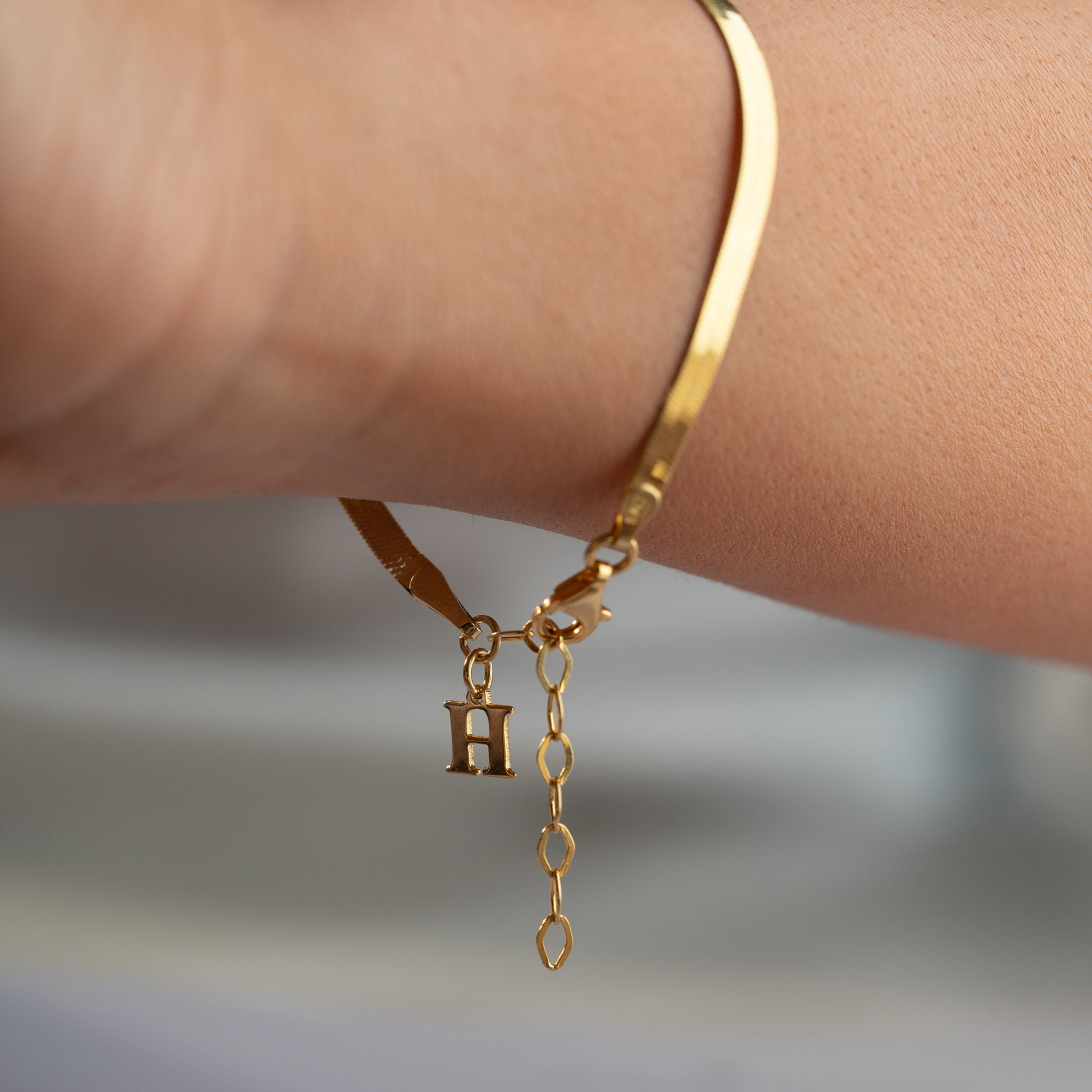 BUCHSTABEN SNAKE ARMKETTE | 925 SILBER