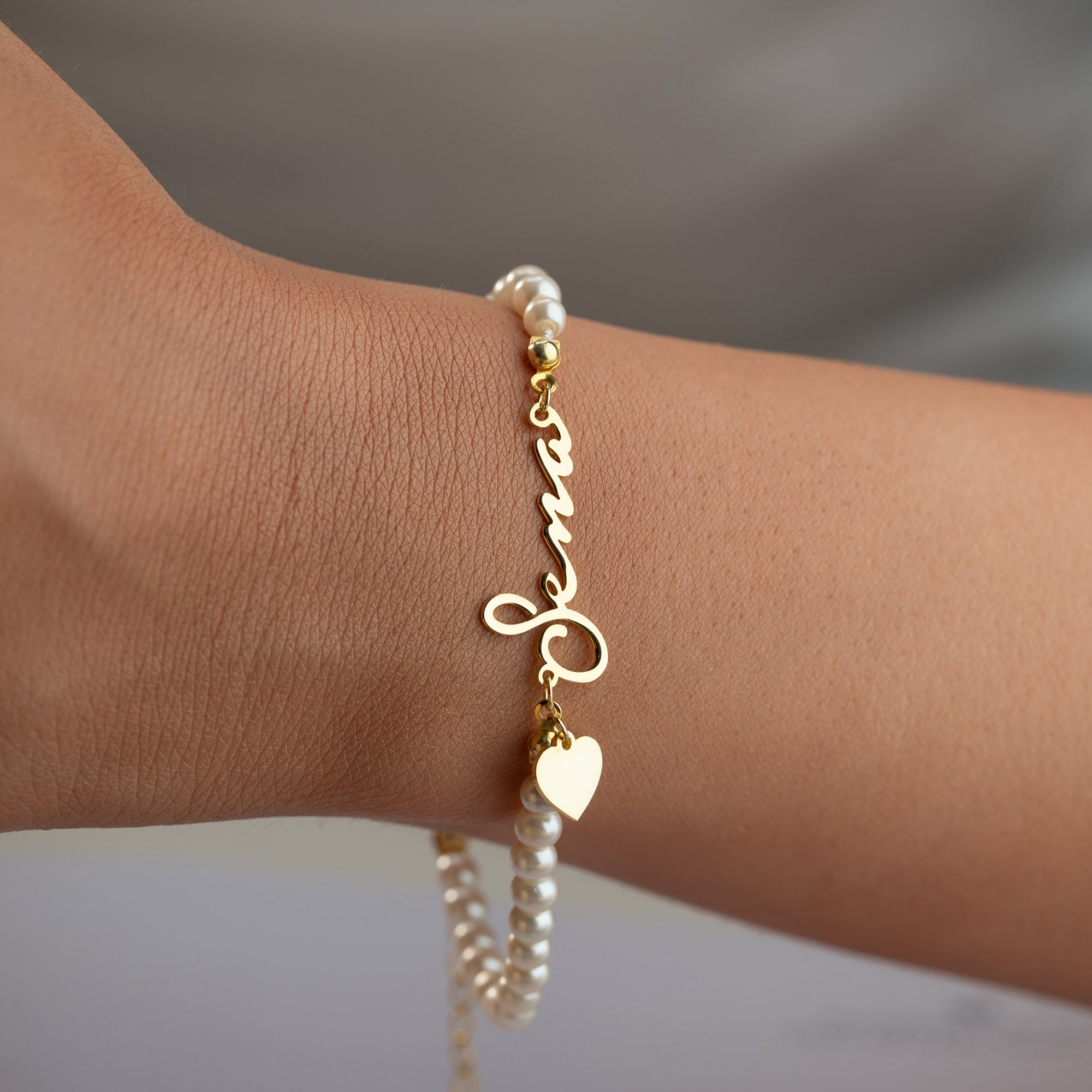 PEARL NAMENS ARMKETTE | 925 SILBER