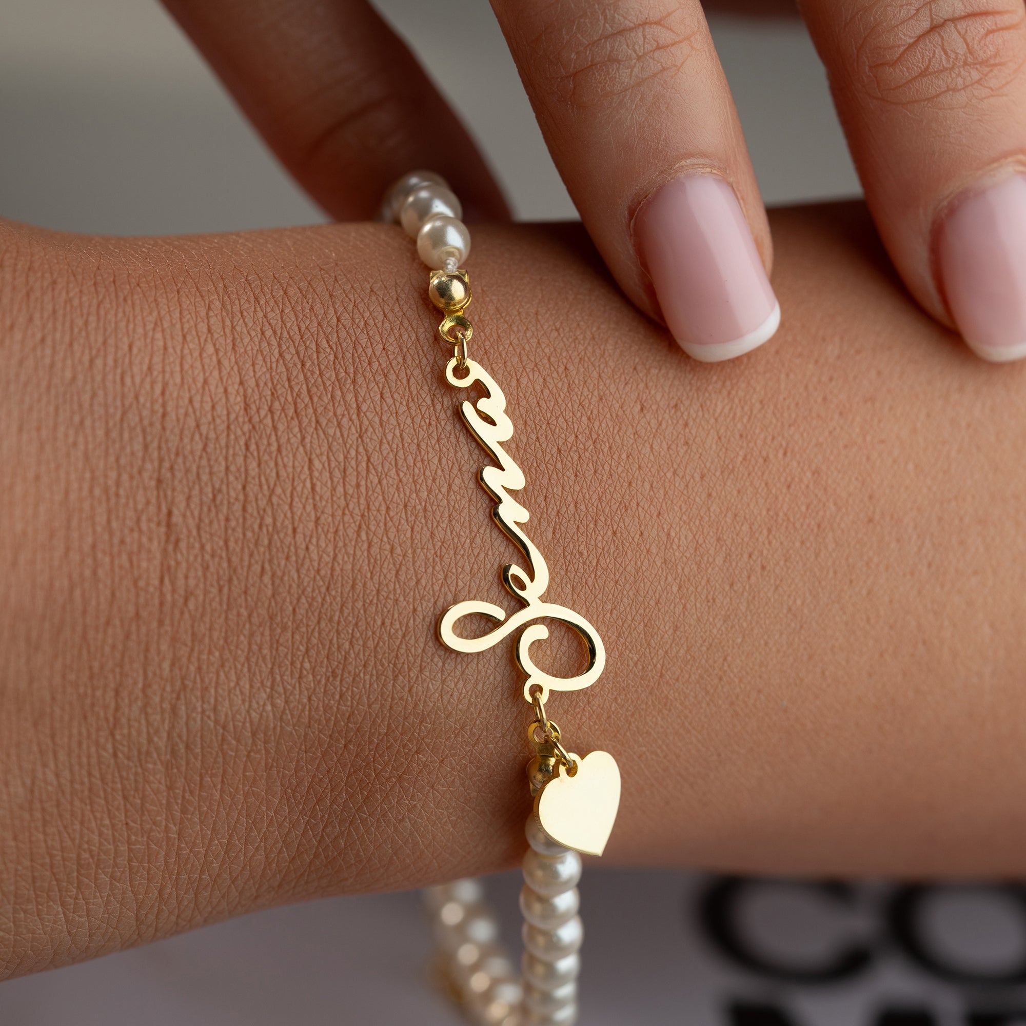 PEARL NAMENS ARMKETTE | 925 SILBER